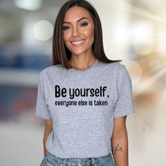 "Be Yourself" Empowering Graphic Tee, an Inspirational Pick for All