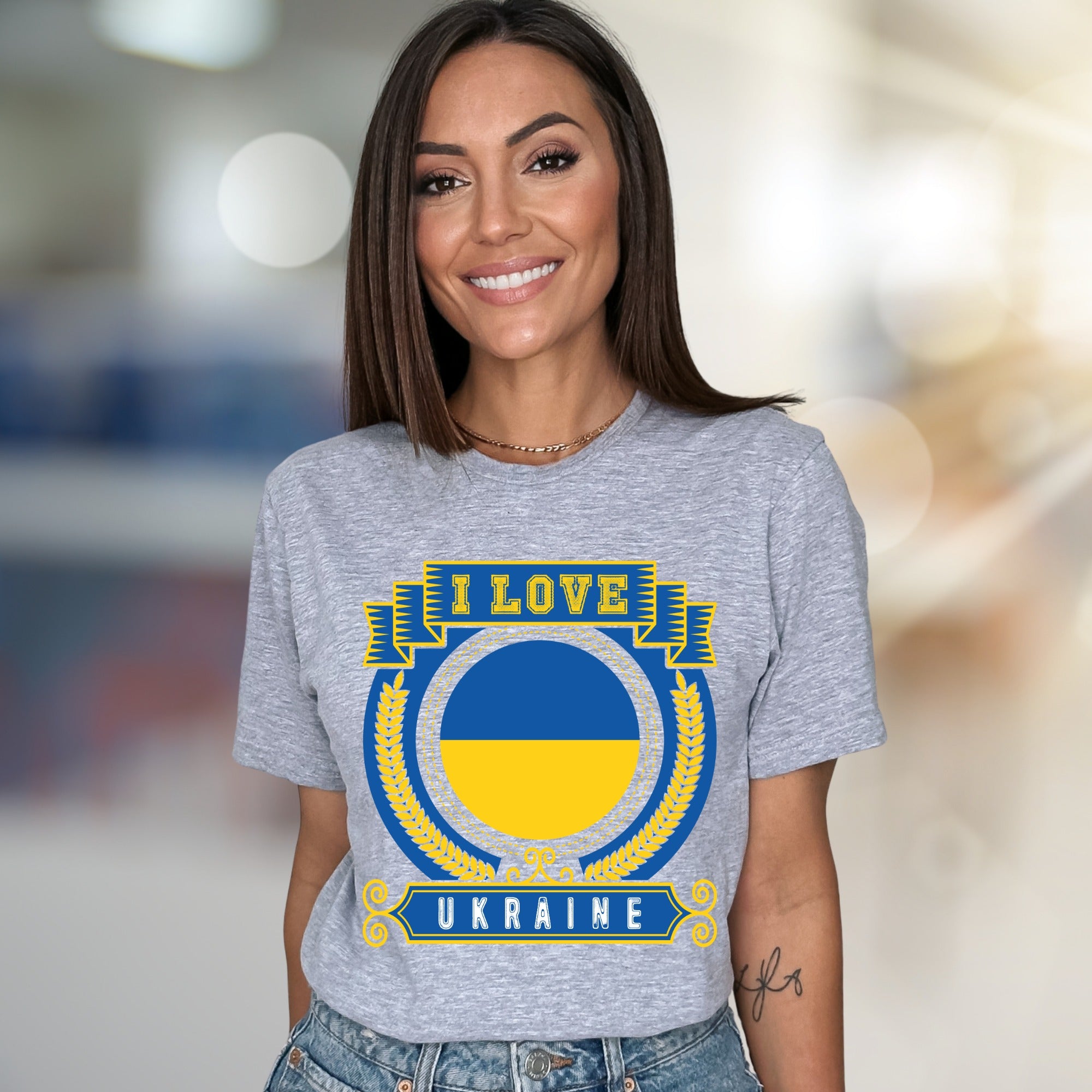 "I Love Ukraine" Patriot Flag Graphic Tee, a Heritage Pick for Supporters