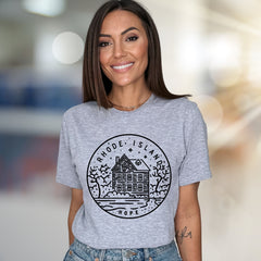 "Rhode Island Hope" Coastal House Graphic Tee, a Nautical Charm Pick for Locals & Lovers