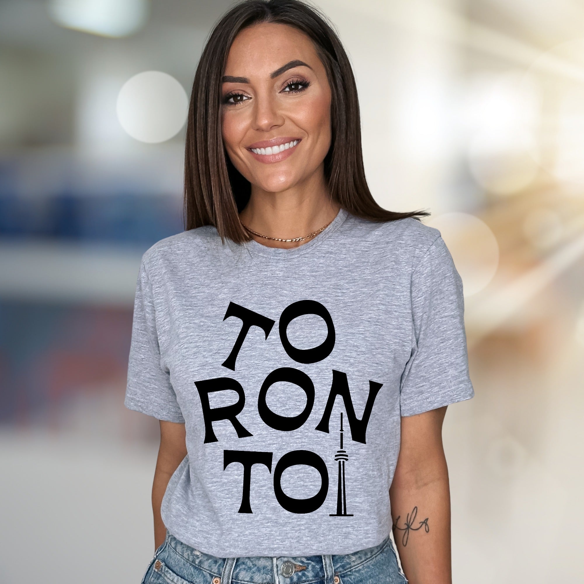 “Toronto” Cityscape Graphic Tee, a Travel Souvenir Pick for Urban Explorers
