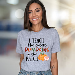 "I Teach the Cutest Pumpkins in the Patch" Fall Teacher Graphic Tee, a Educator Appreciation Pick for Teachers