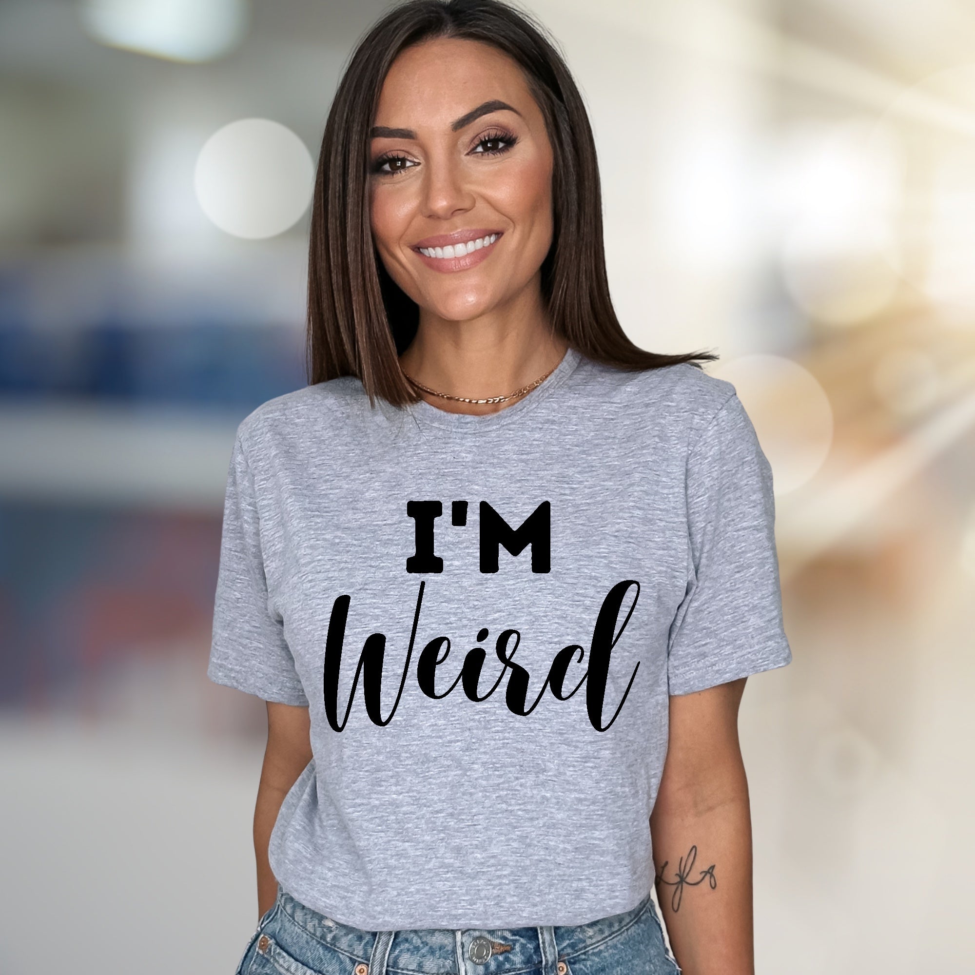 "I'm Weird" Bold Statement Graphic Tee, a Self-Expression Pick for Unique Souls