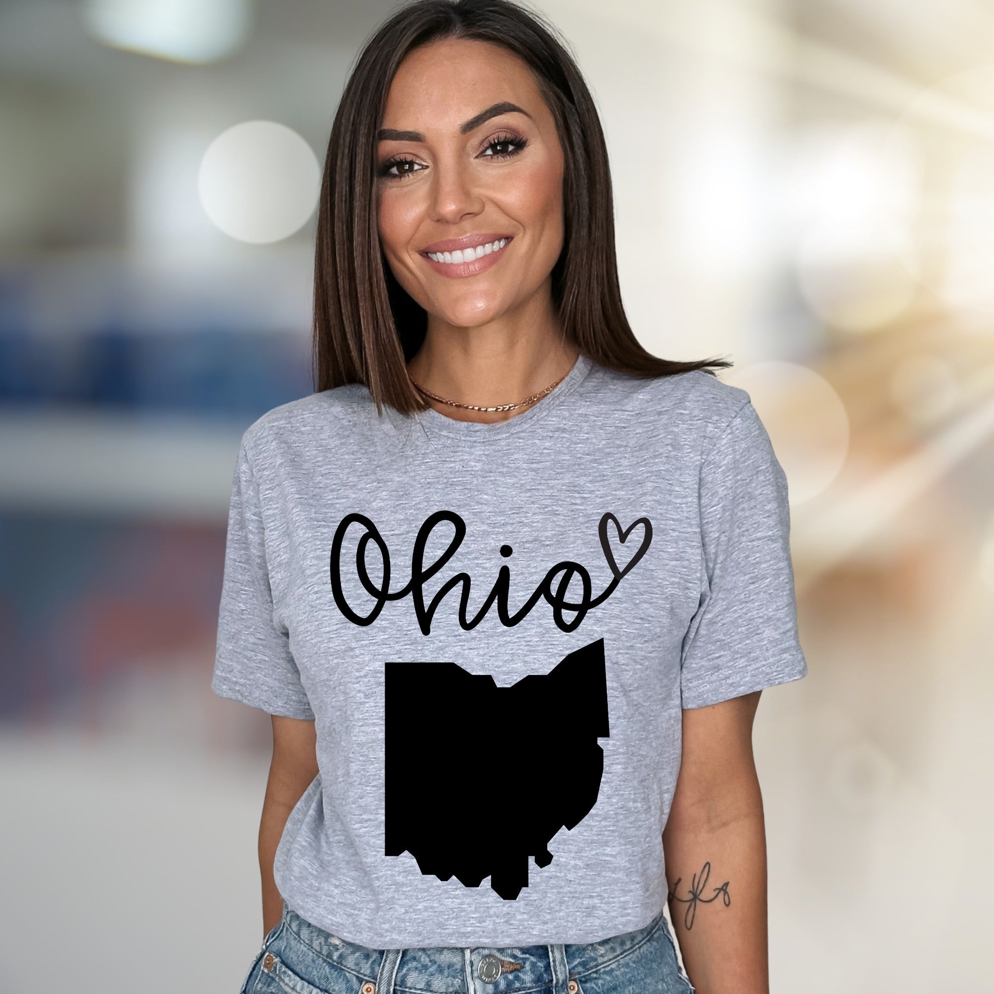 "Ohio" State Map Graphic Tee, a Hometown Love Pick for Residents & Fans