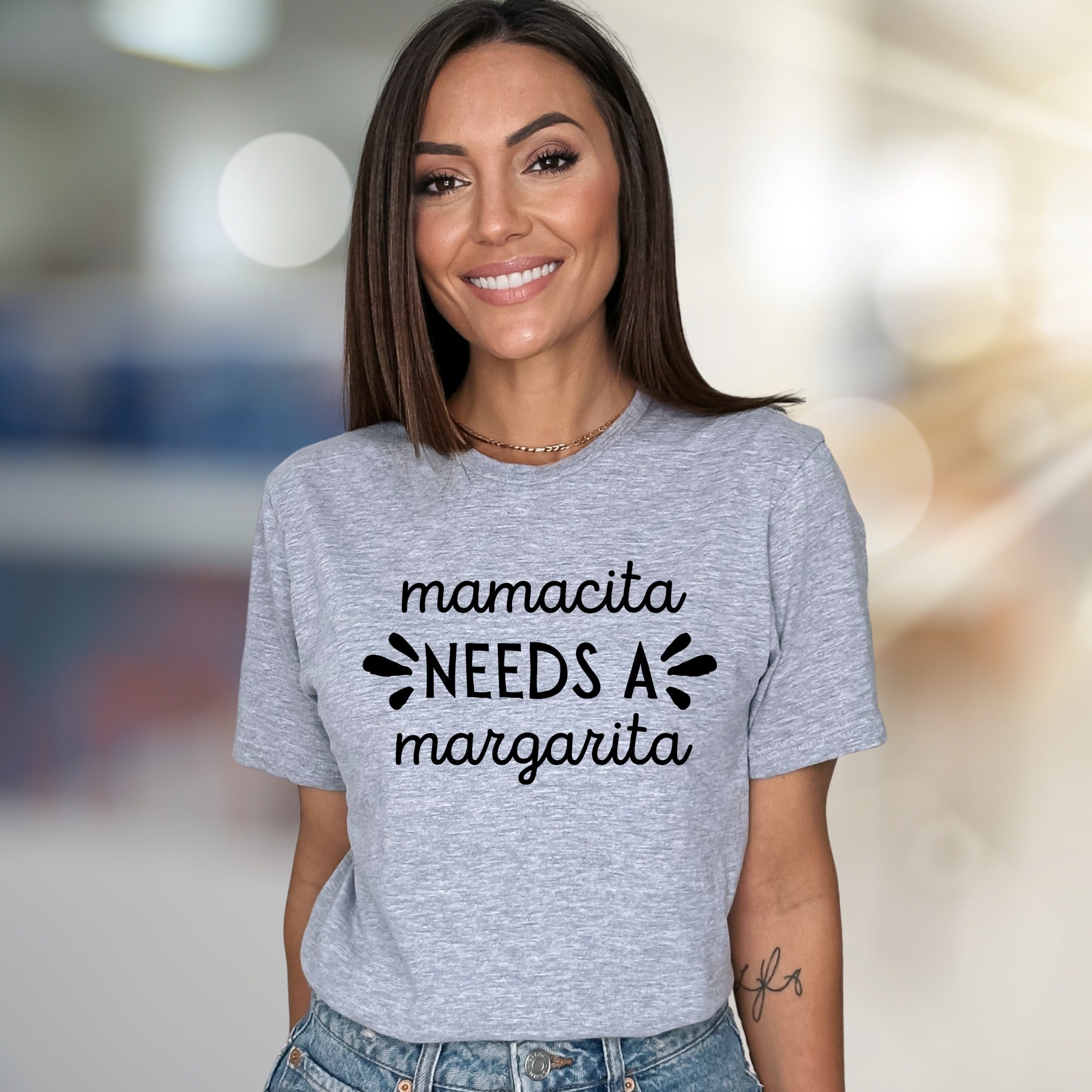 "Mamacita Needs a Margarita" Humorous Graphic Tee, a Fun Women's Night Out Pick