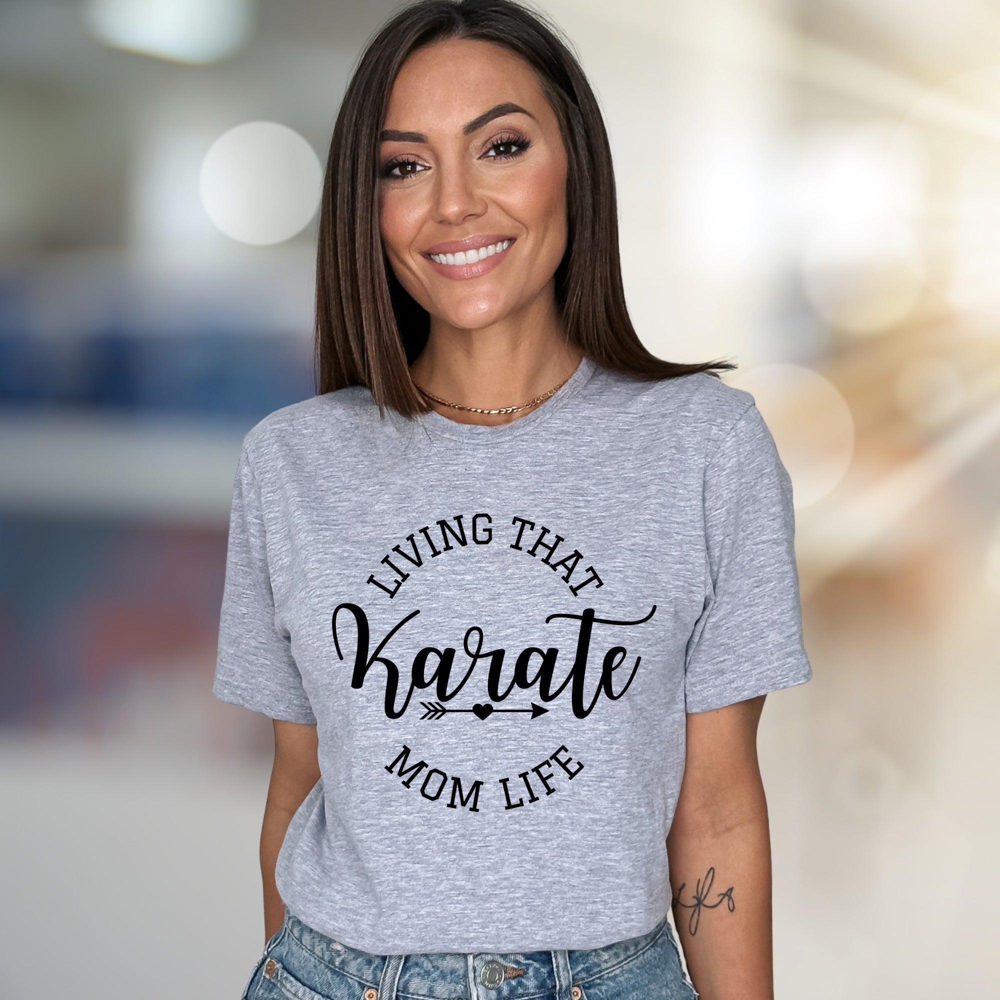 "Living That Karate Mom Life" Karate Mom Graphic Tee, a Proud Parent Pick for Martial Arts Families
