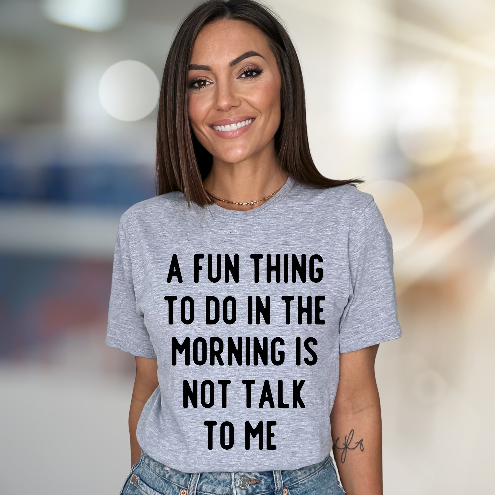 "DON'T TALK TO ME" Funny Morning Person T-Shirt, a Humorous Tee for Introverts