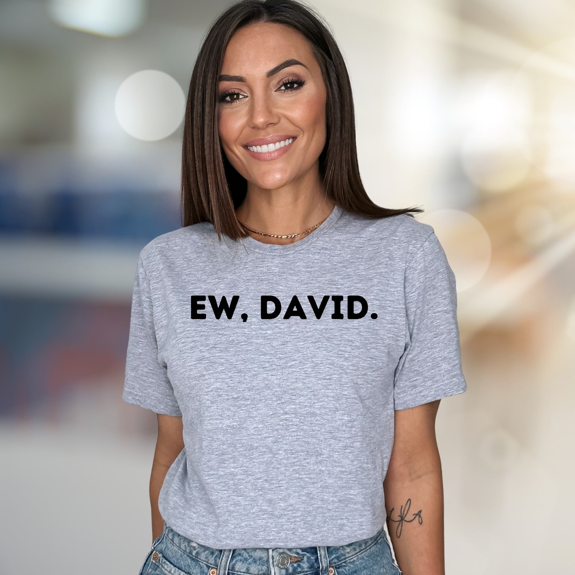 "Ew, David." Iconic Quote Graphic Tee, a Pop Culture Pick for Fans