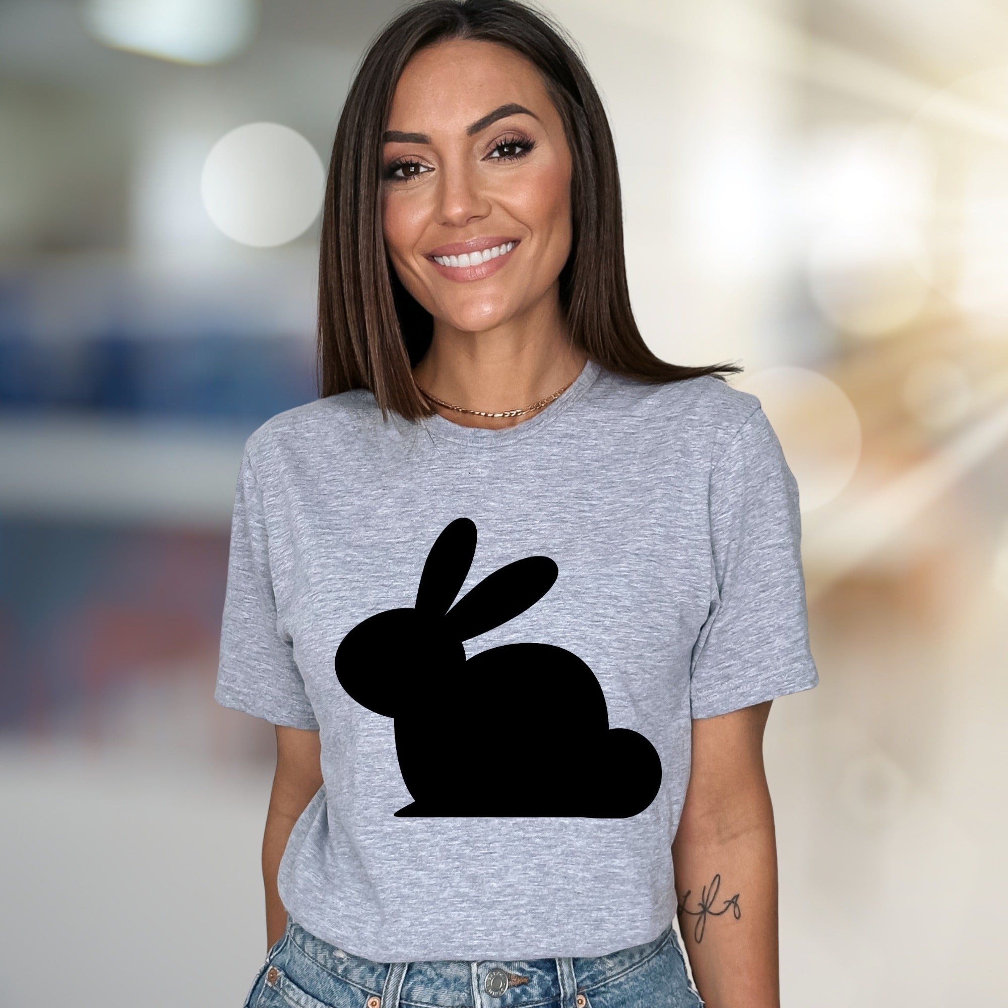 Minimalist Bunny Graphic Tee, a Cute Animal Lover Pick for Everyday Comfort