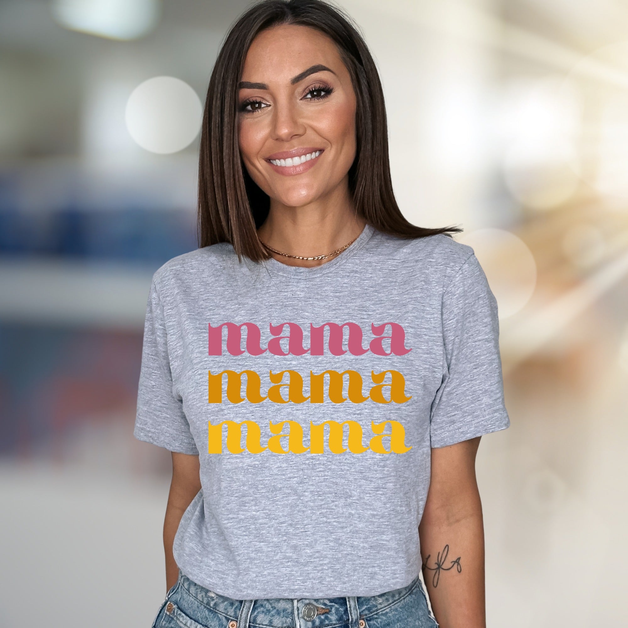 "Mama Mama Mama" Retro Graphic Tee, a Heartfelt Pick for Moms