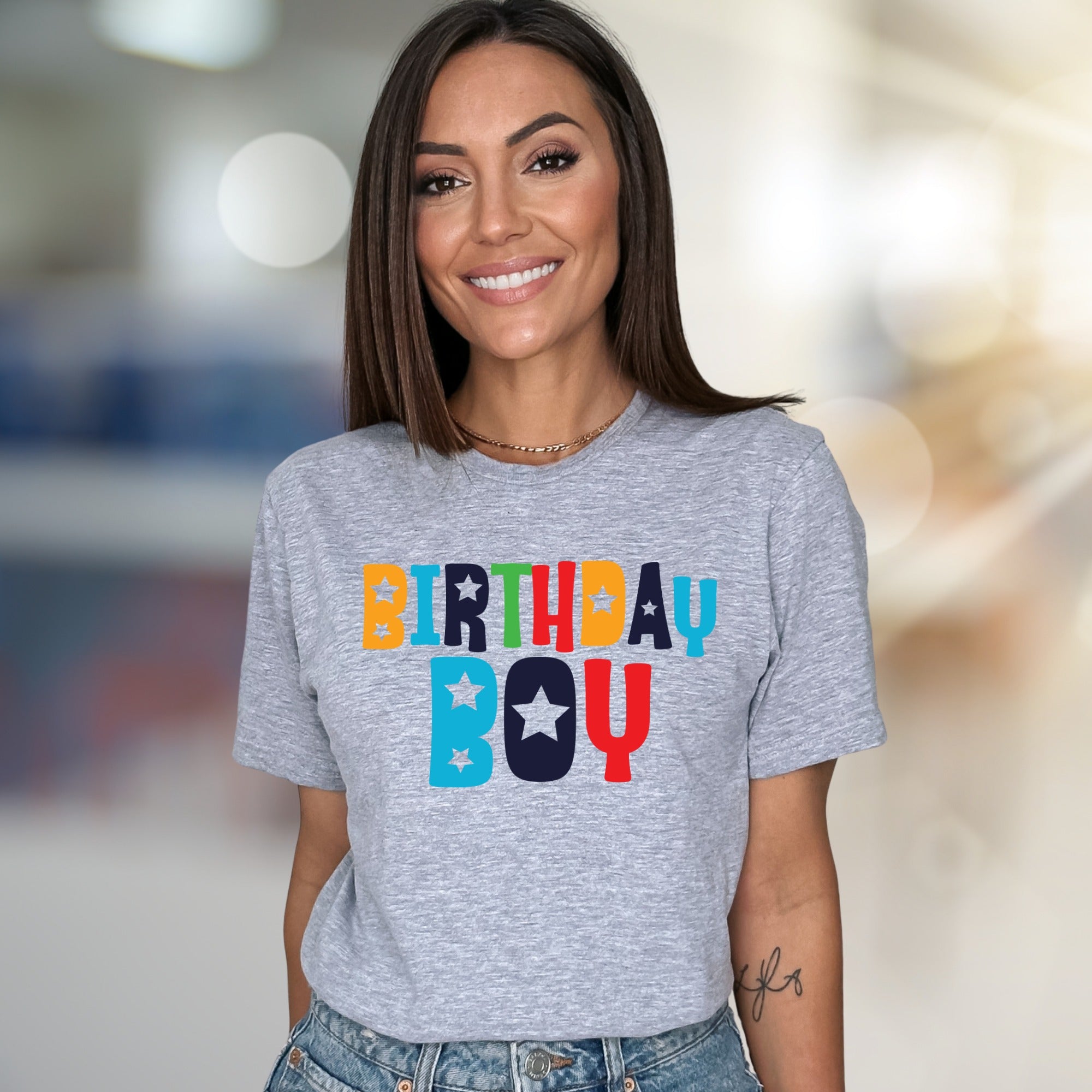 "BIRTHDAY BOY" Celebration Graphic Tee, a Fun Niche Pick for Party-Goers