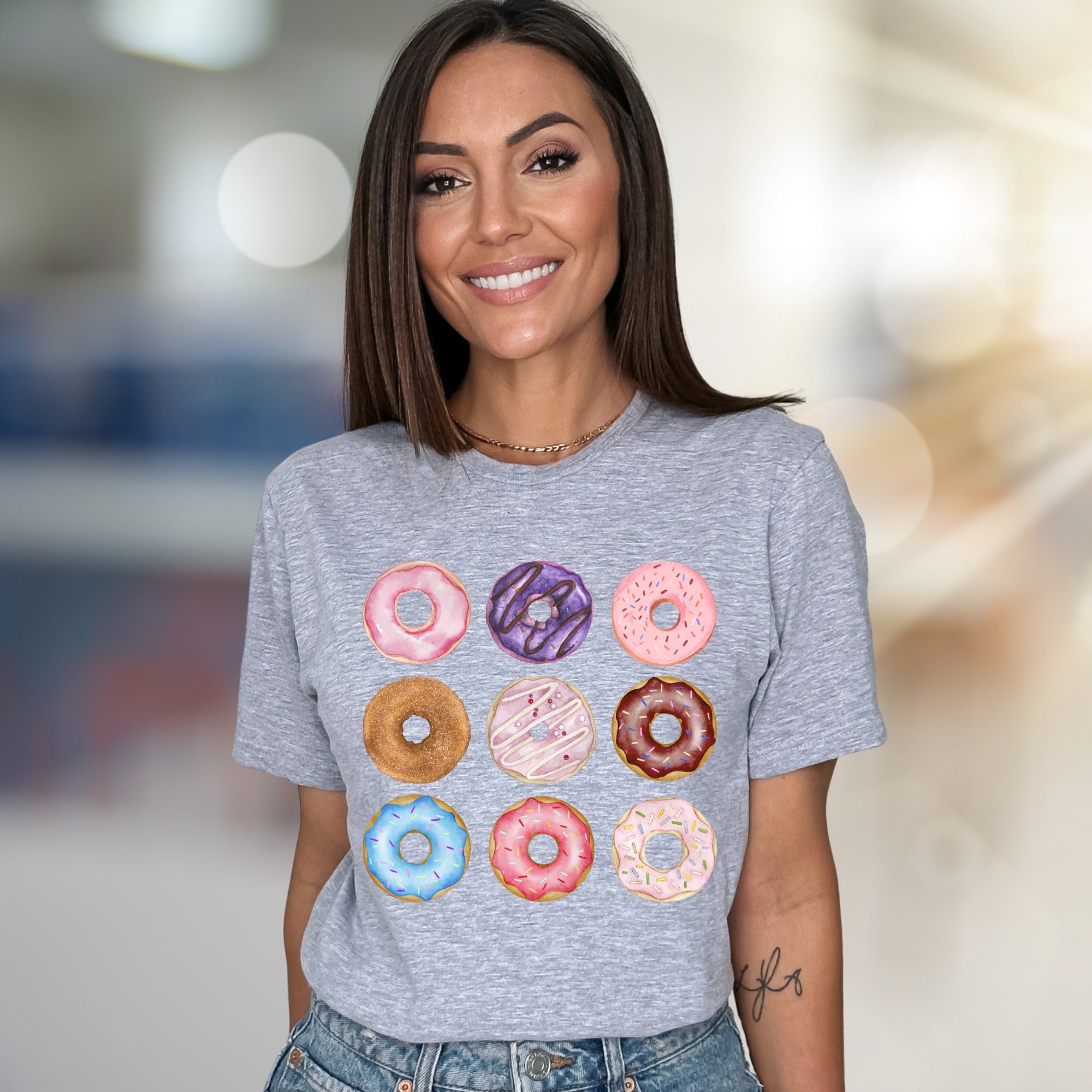 Donut Delights Dessert Graphic Tee, a Sweet Treat for Foodies