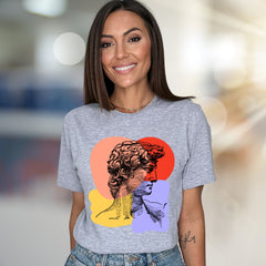 David Bust Abstract Graphic Tee, An Artful Statement for Creatives