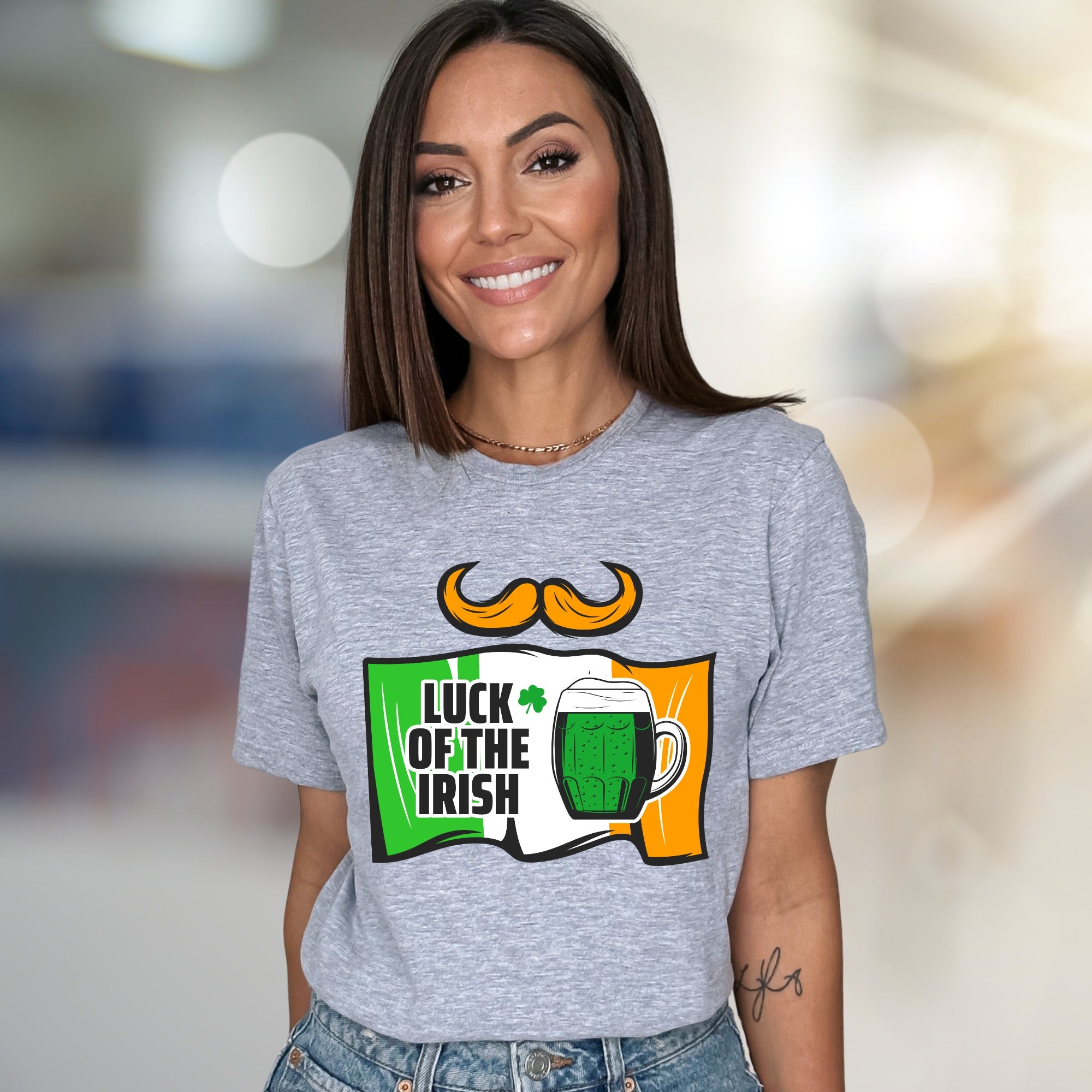 "Luck of the Irish" St. Patrick's Day Graphic Tee, a Festive Pick for Celebrants