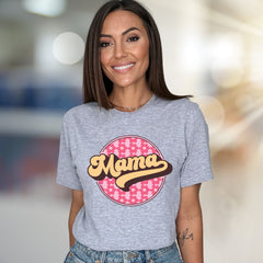 "Mama" Retro Floral Graphic Tee, a Groovy Style Pick for Everyday Moms