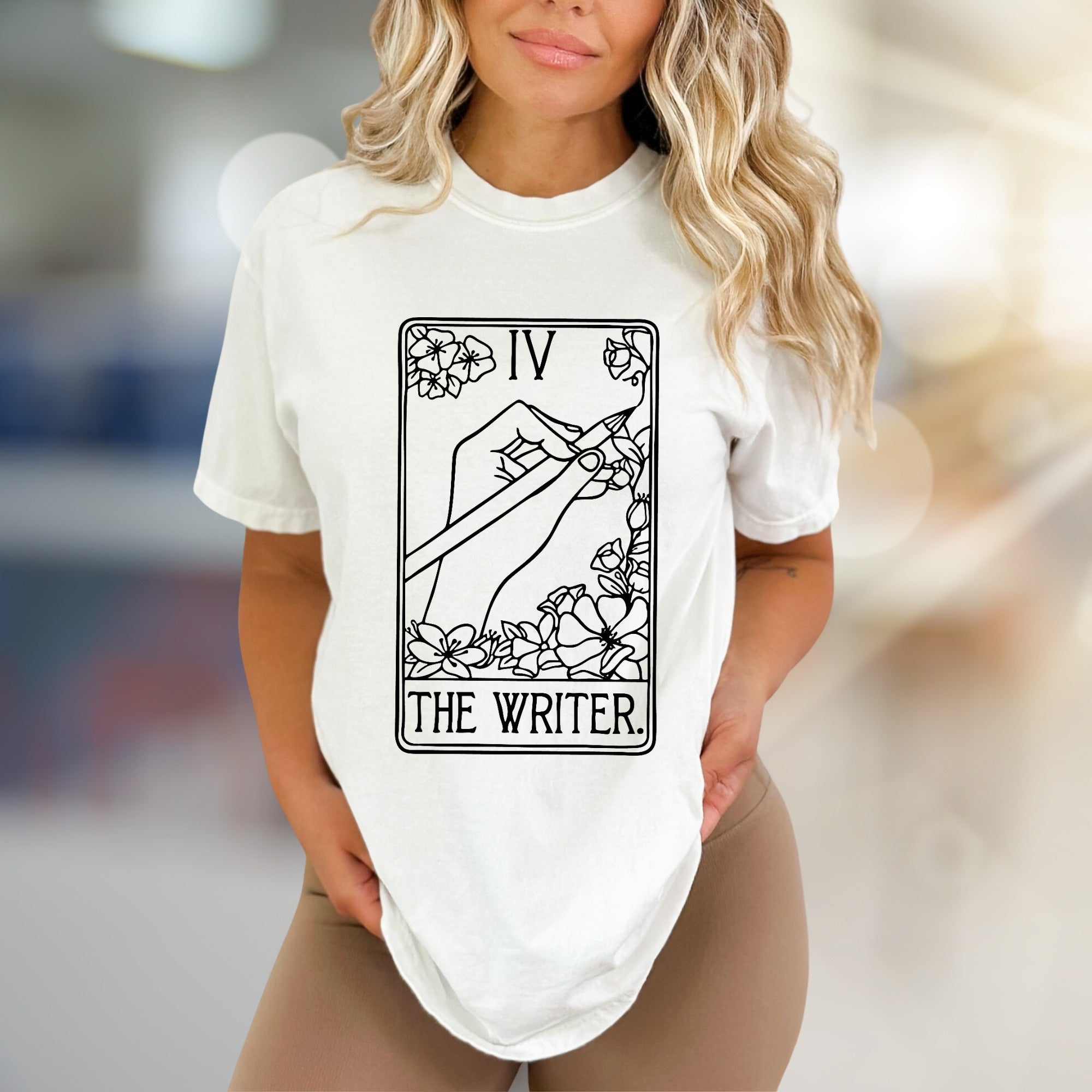 "THE WRITER." Tarot Card Graphic Tee, A Creative Soul's Statement Piece