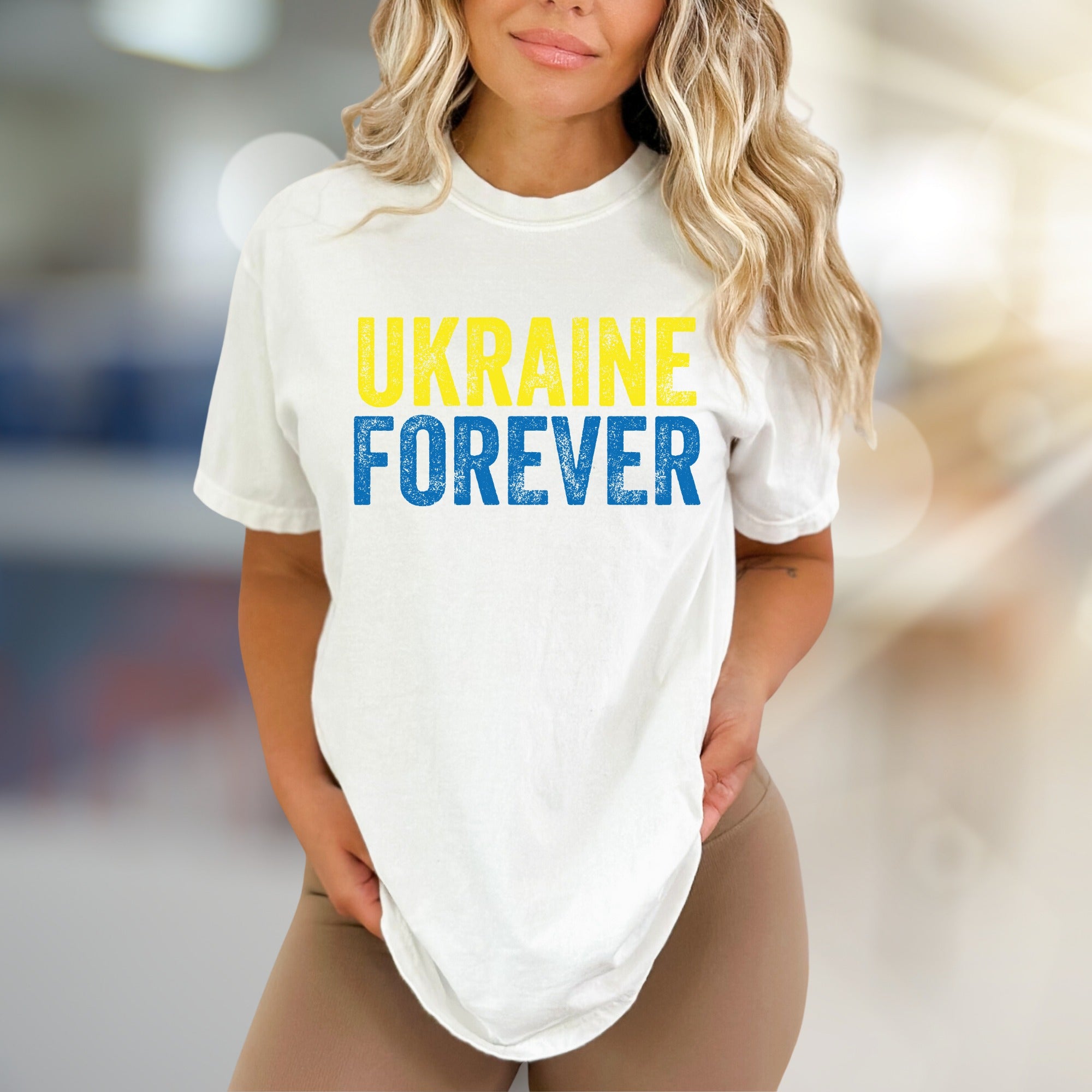 "Ukraine Forever" Patriotic Graphic Tee, a Statement Pick for Supporters