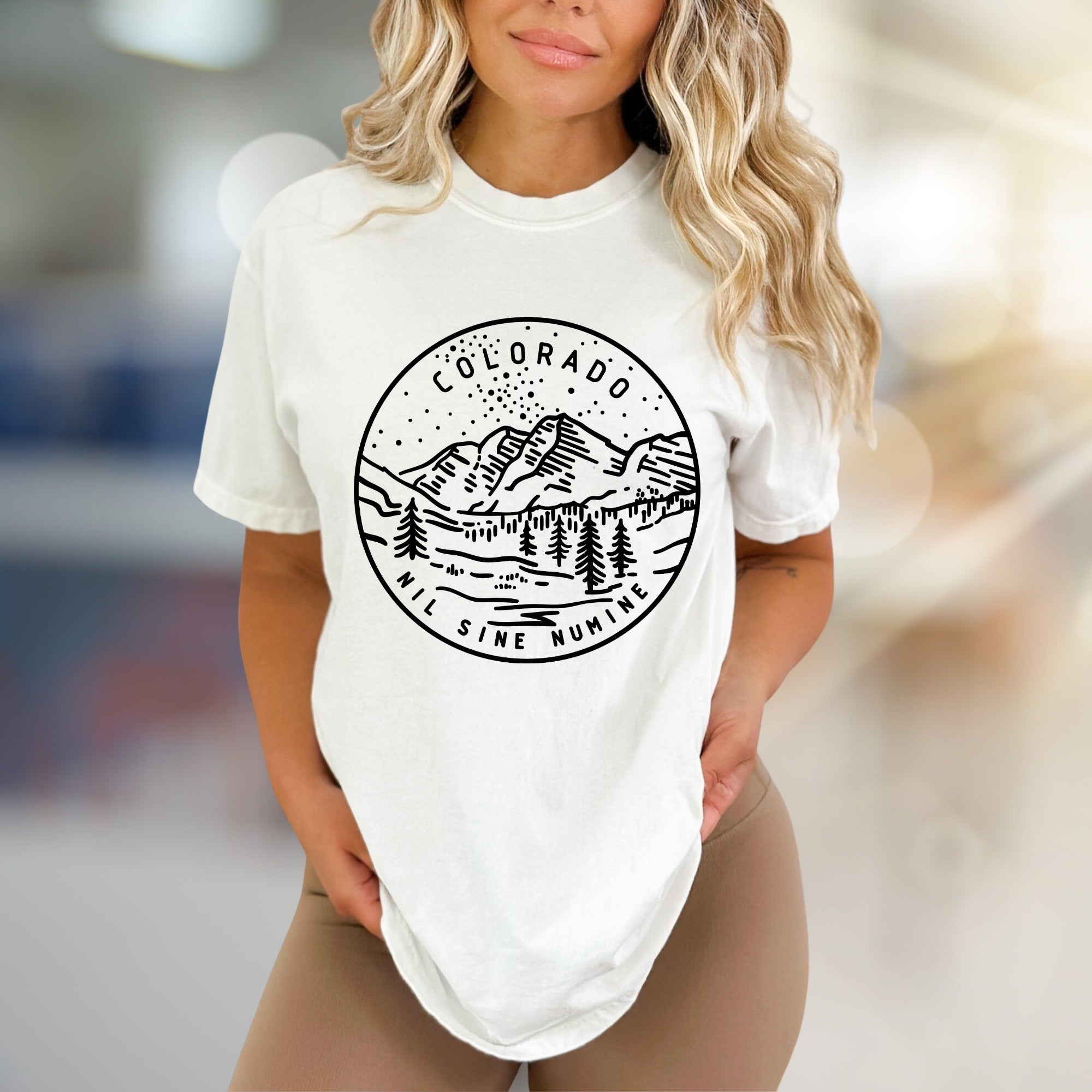 "Colorado Nil Sine Numine" Mountain Graphic Tee, a Nature Lover's Unisex Pick