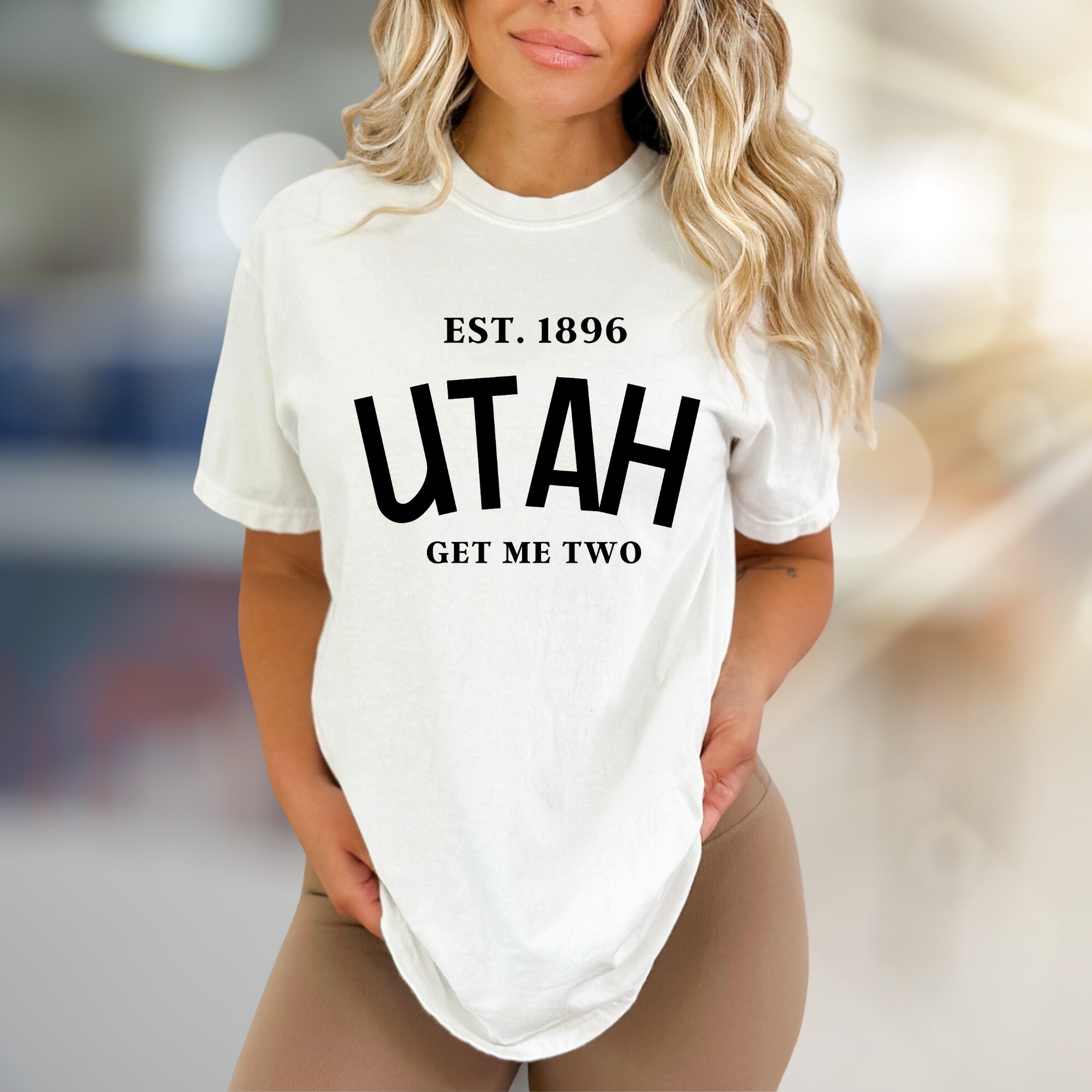 "UTAH GET ME TWO" State Pride Graphic Tee, a Witty Travel Pick for Locals & Visitors