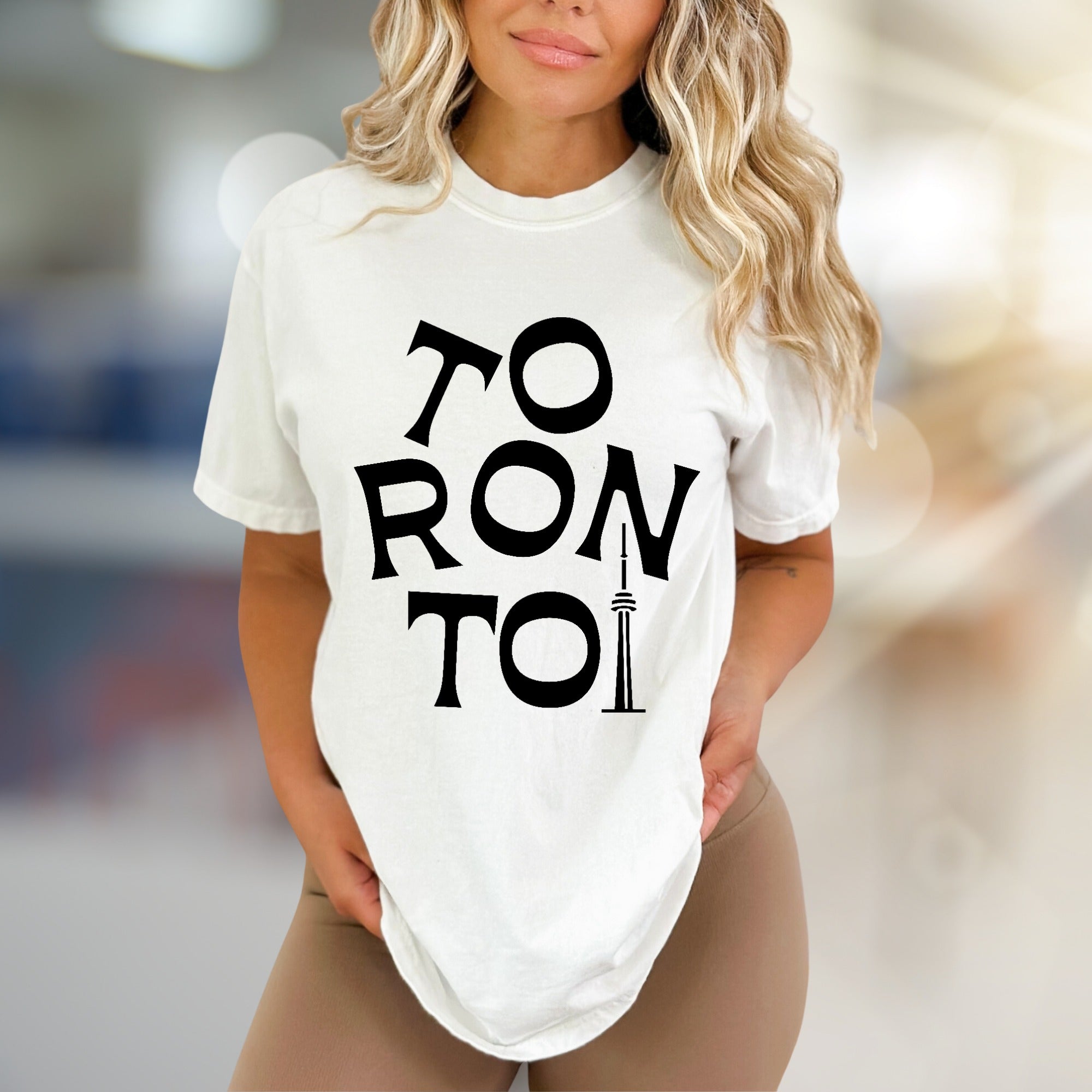 “Toronto” Cityscape Graphic Tee, a Travel Souvenir Pick for Urban Explorers