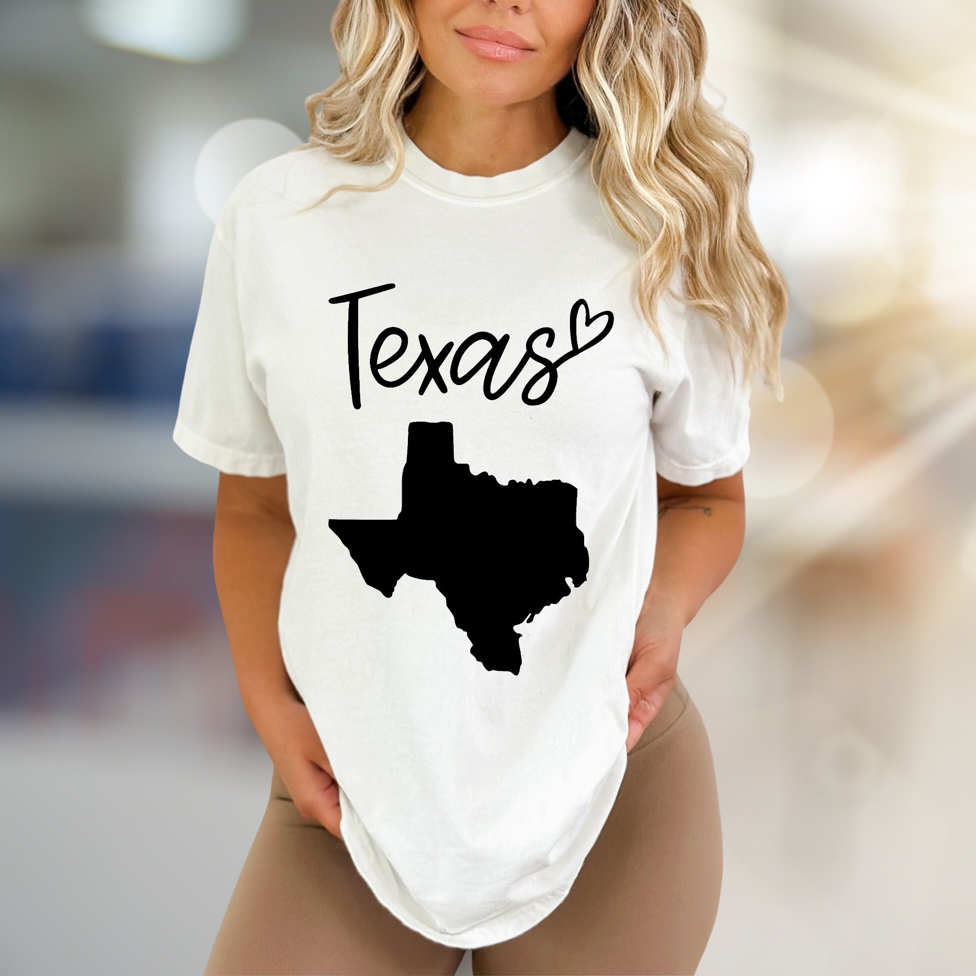 "Texas" State Map Graphic Tee, a Lone Star Lifestyle Pick for Texans
