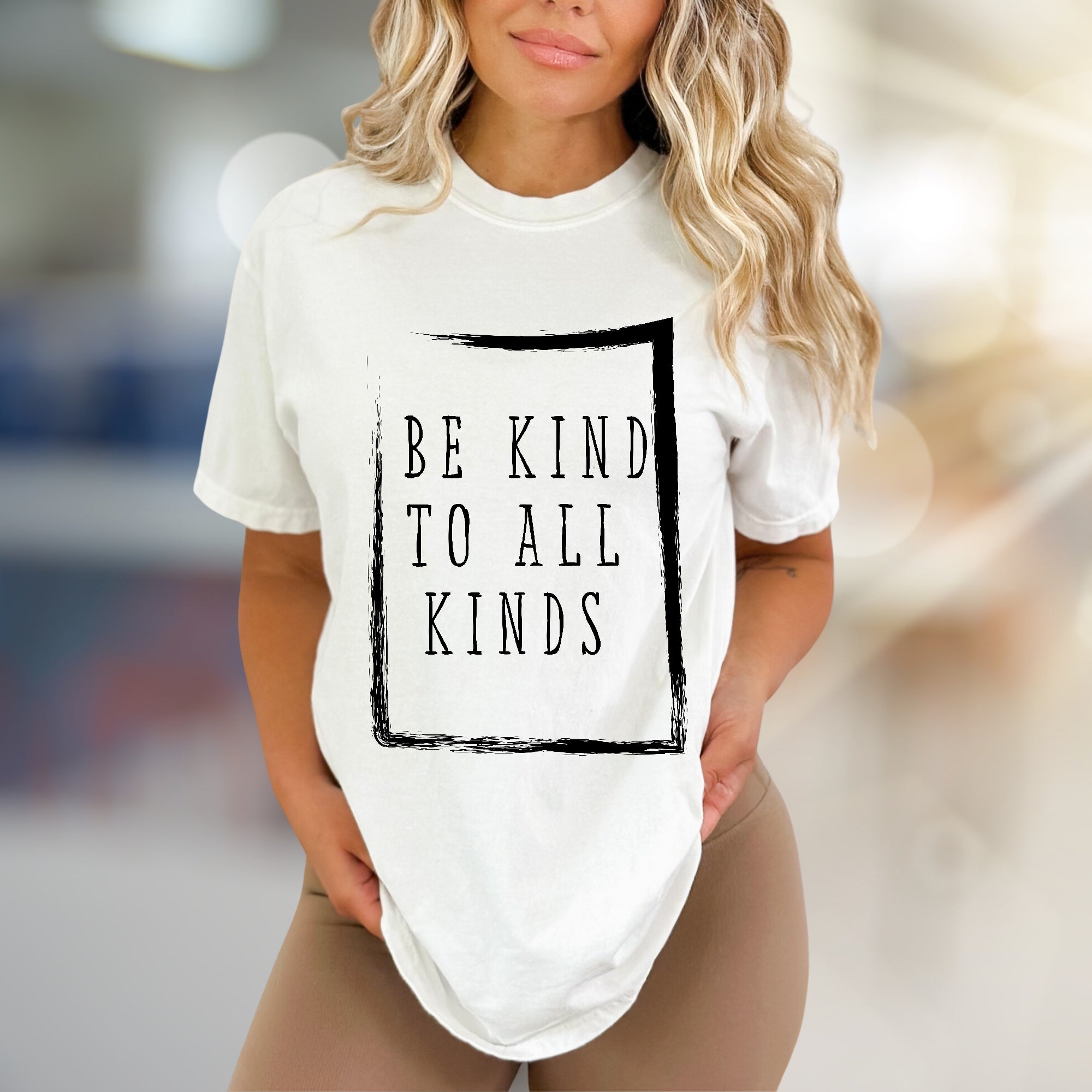 "BE KIND TO ALL KINDS" Empathy Graphic Tee, an Inspirational Pick for Advocates