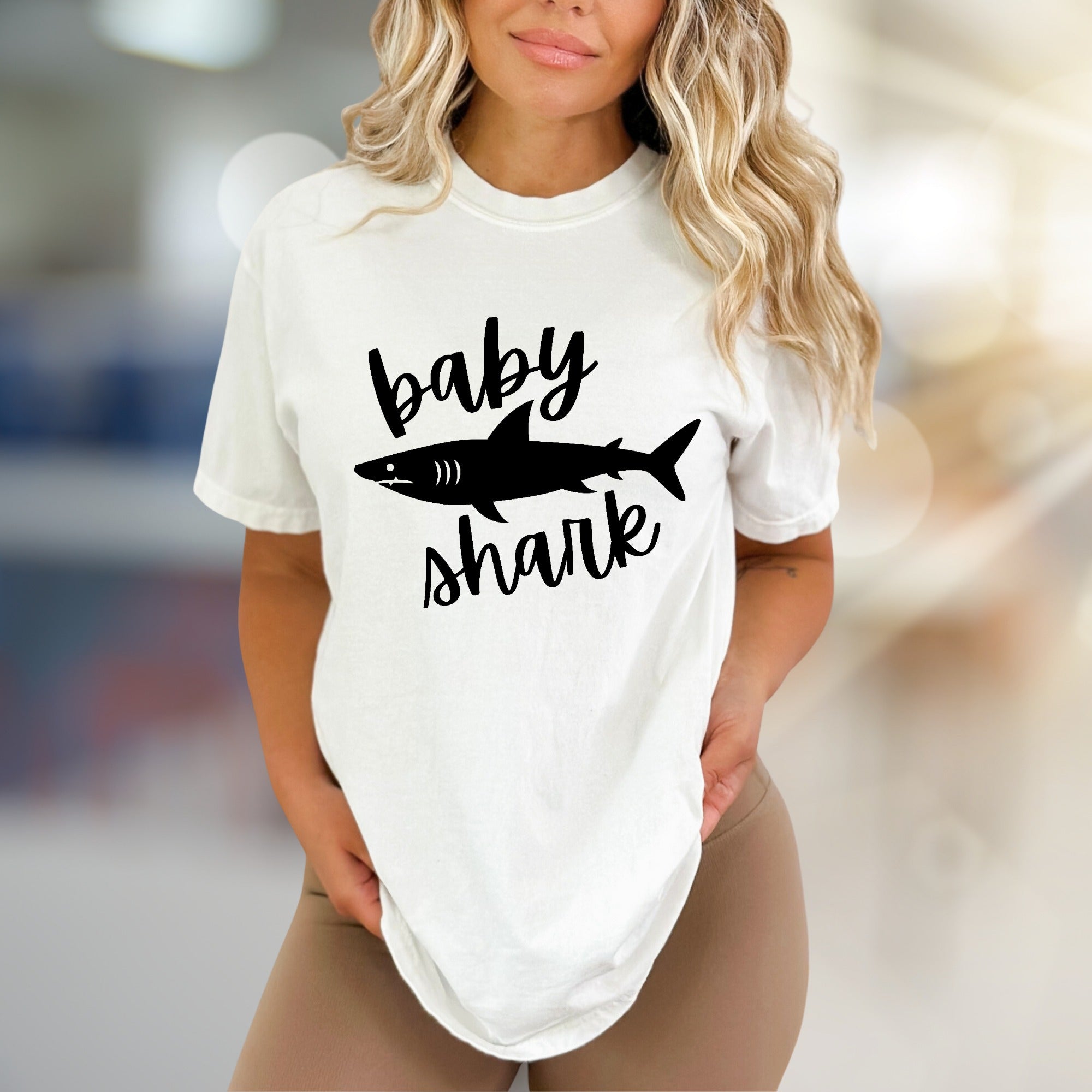 "Baby Shark" Ocean Life Graphic Tee, a Playful Pick for Enthusiasts