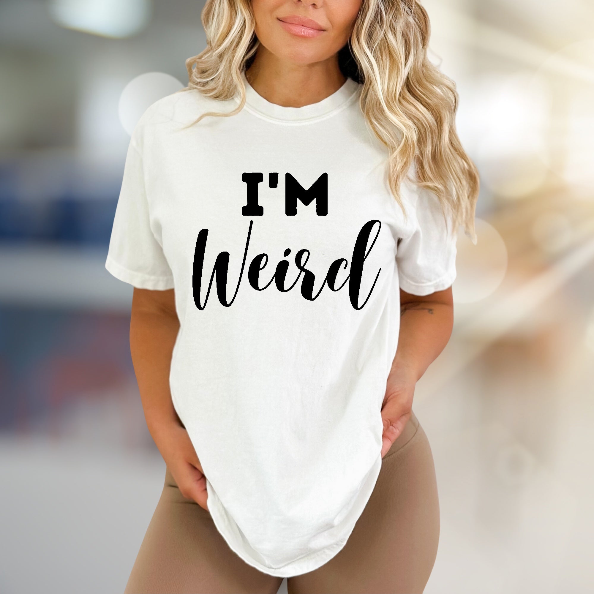 "I'm Weird" Bold Statement Graphic Tee, a Self-Expression Pick for Unique Souls