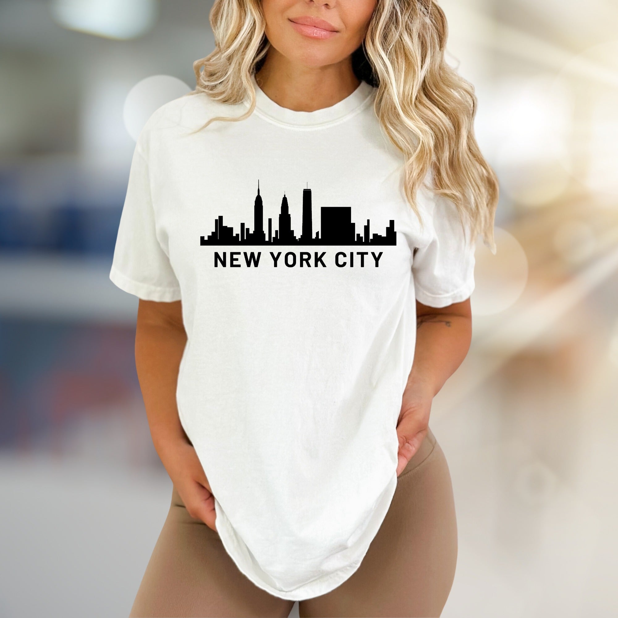 "NEW YORK CITY" Skyline Graphic Tee, an Urban Explorer Pick for City Lovers