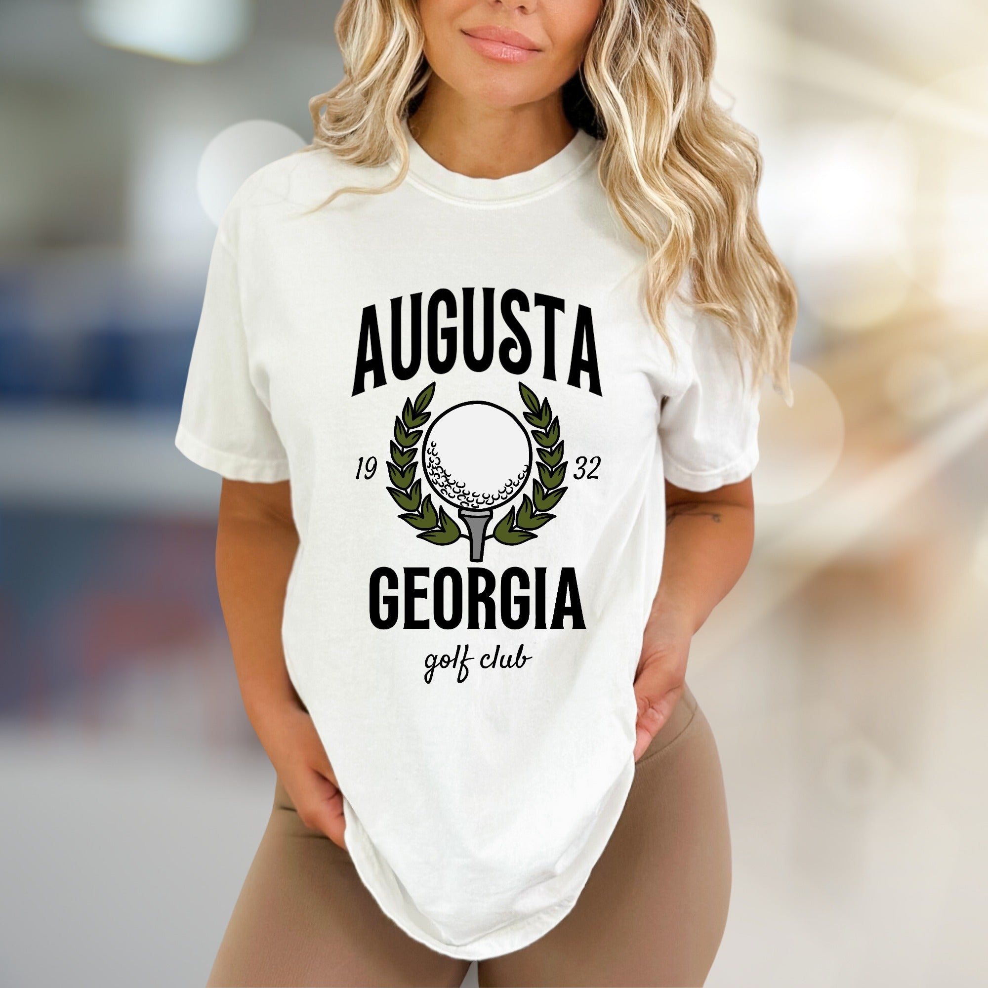 "Augusta Georgia Golf Club" Vintage Sports Graphic Tee, a Classic Pick for Golf Enthusiasts