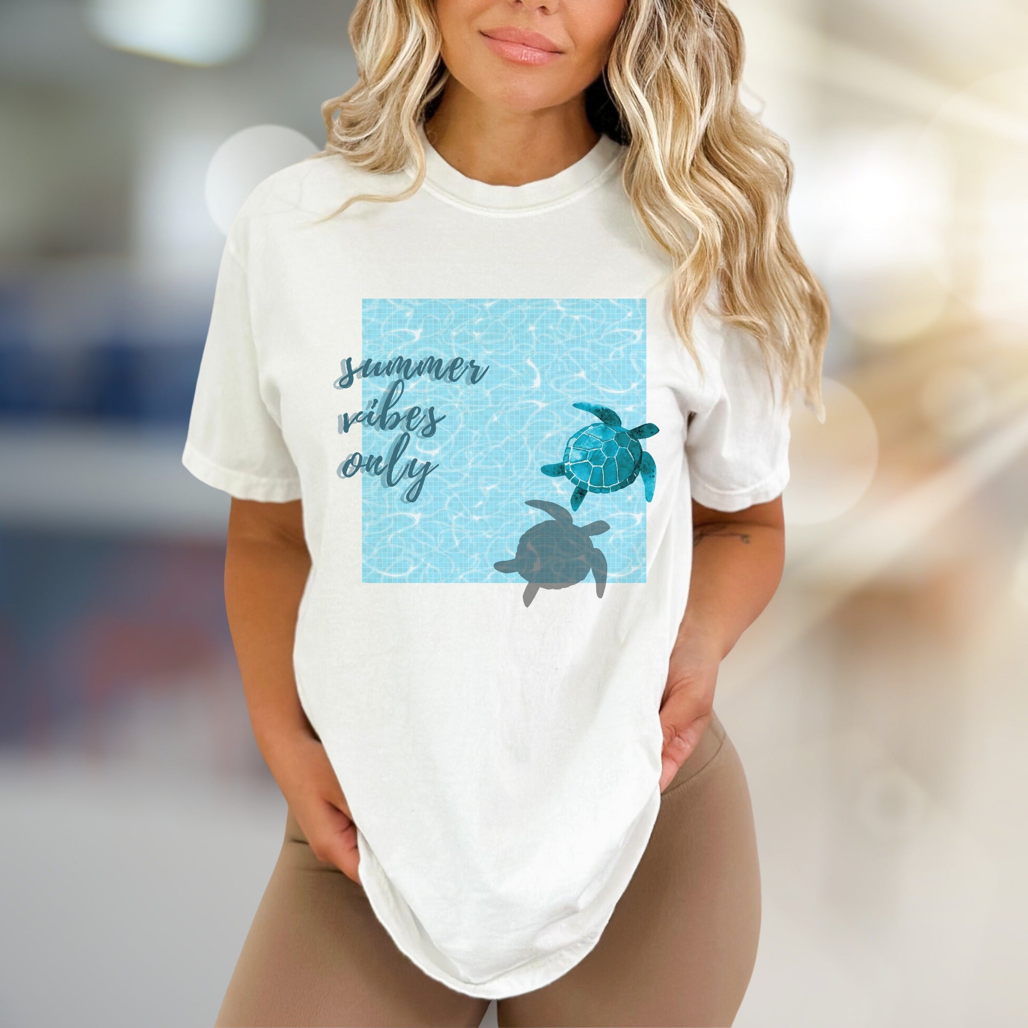 “Summer Vibes Only” Ocean Graphic Tee, a Coastal Pick for Beach Lovers