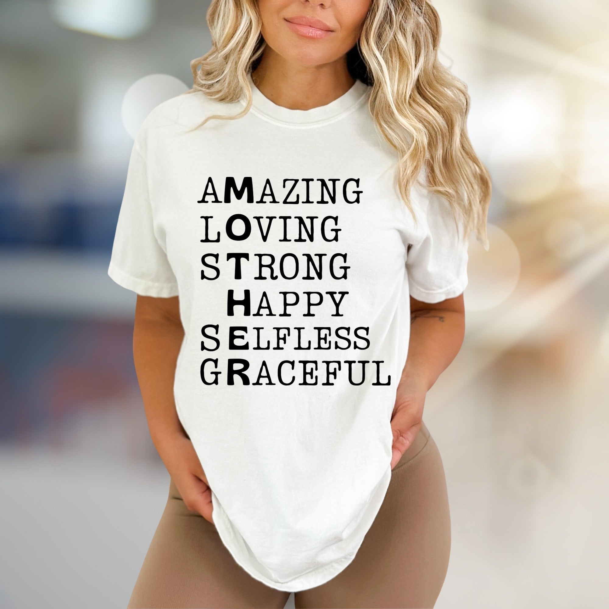 "MOTHER" Acronym Graphic Tee, a Heartfelt Pick for Everyday Wear