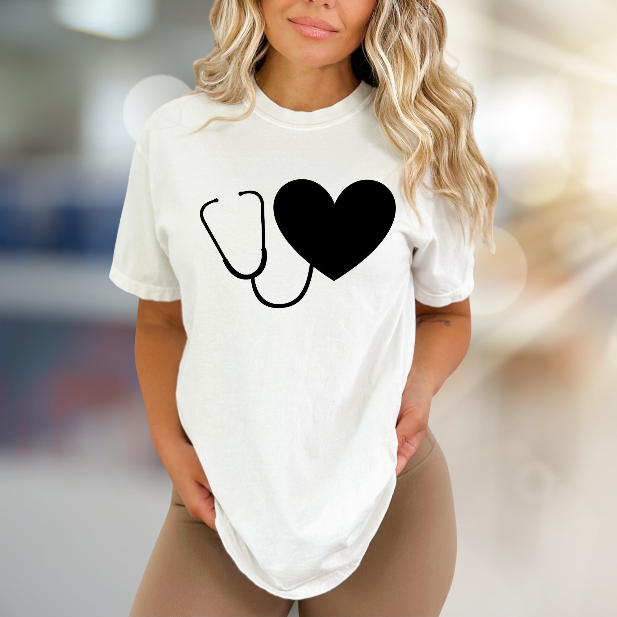 Heart Stethoscope | Medical Appreciation Graphic Tee, a Healthcare Hero Pick for Everyday Comfort