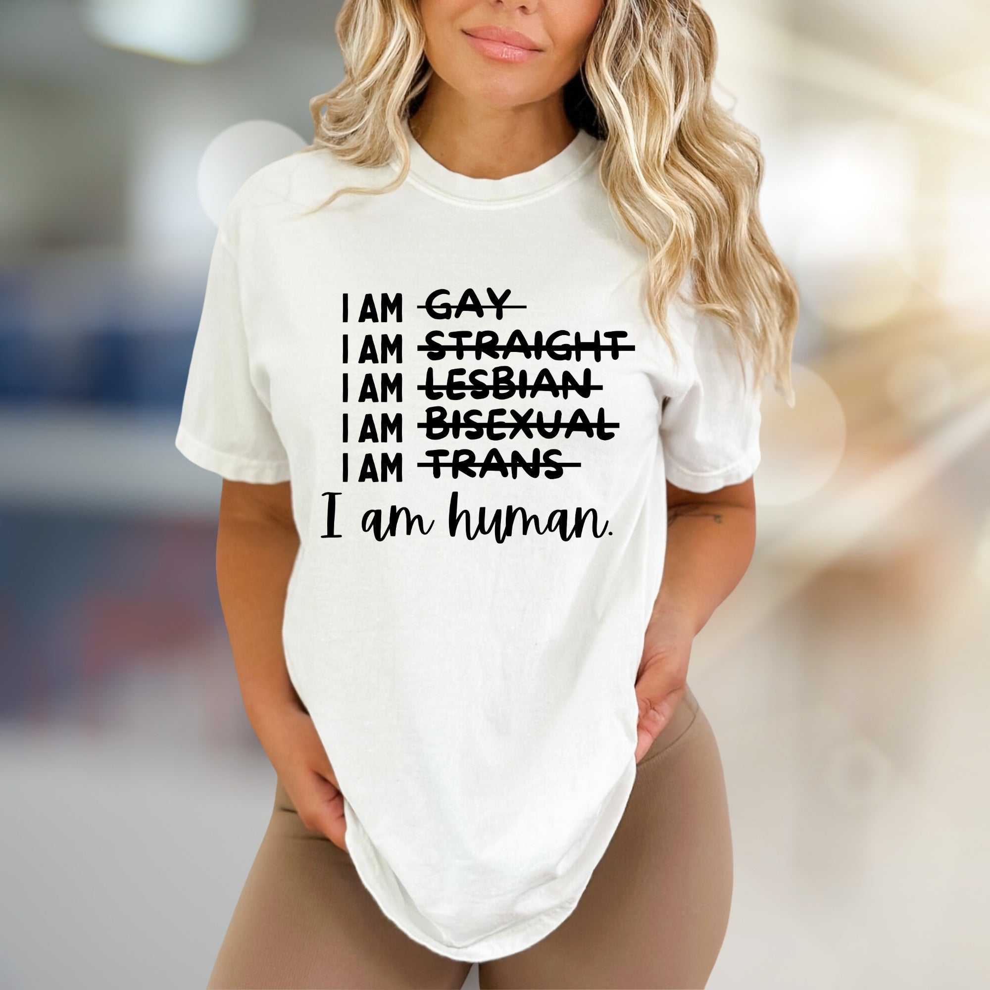 "I am human" Equality T-Shirt, A Statement Apparel for Advocates