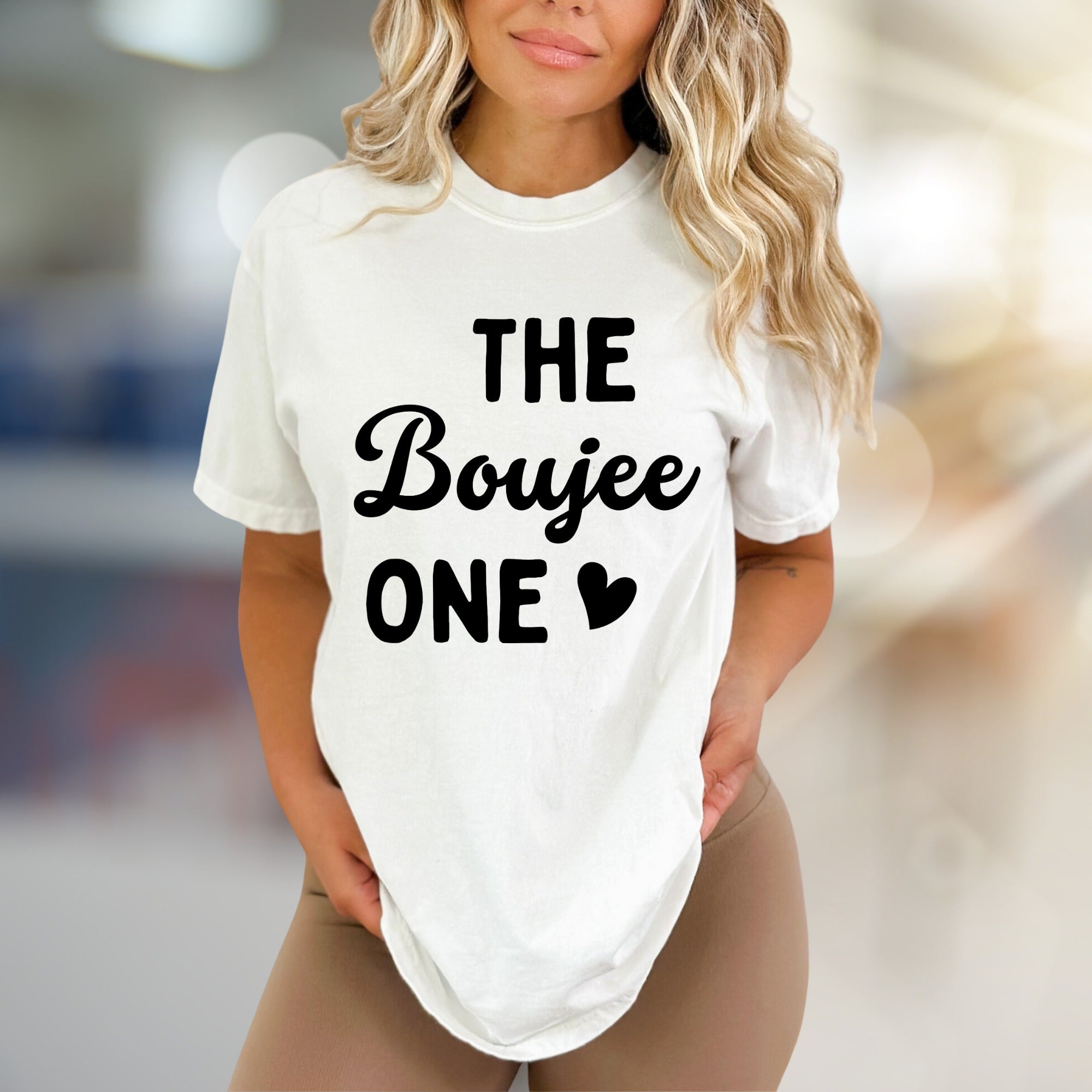 "THE Boujee ONE" Sassy Statement Graphic Tee, a Bold Pick for Modern Style