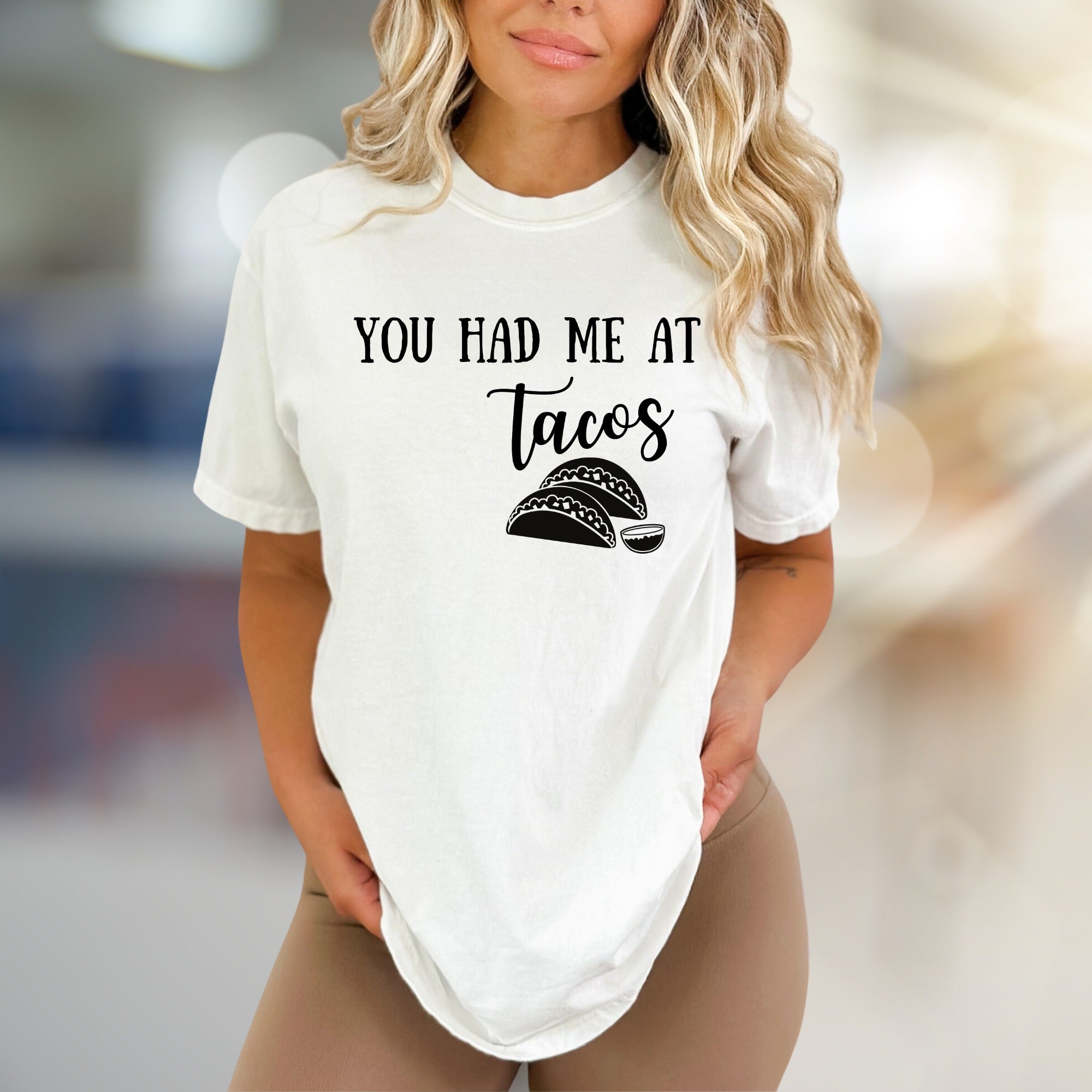 "YOU HAD ME AT Tacos" Foodie Graphic Tee, a Witty Pick for Taco Lovers
