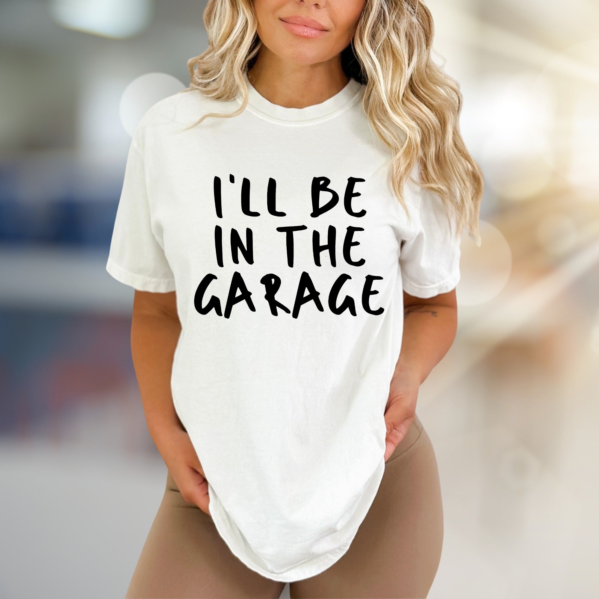 “I'll Be In The Garage” Mechanic Graphic Tee, a Car Enthusiast's Pick for Everyday Wear