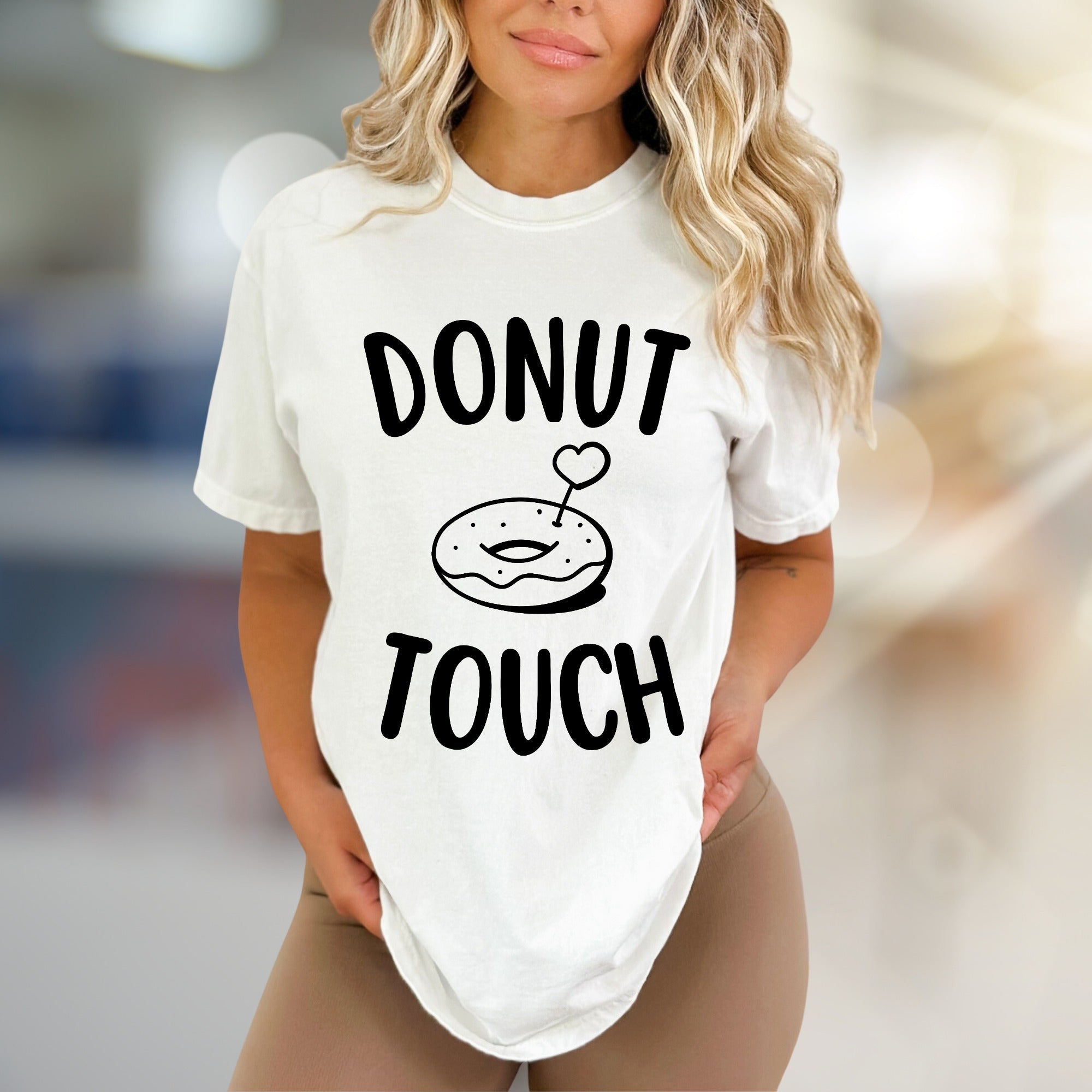"Donut Touch" Donut Lover Graphic Tee, a Playful Pick for Foodies