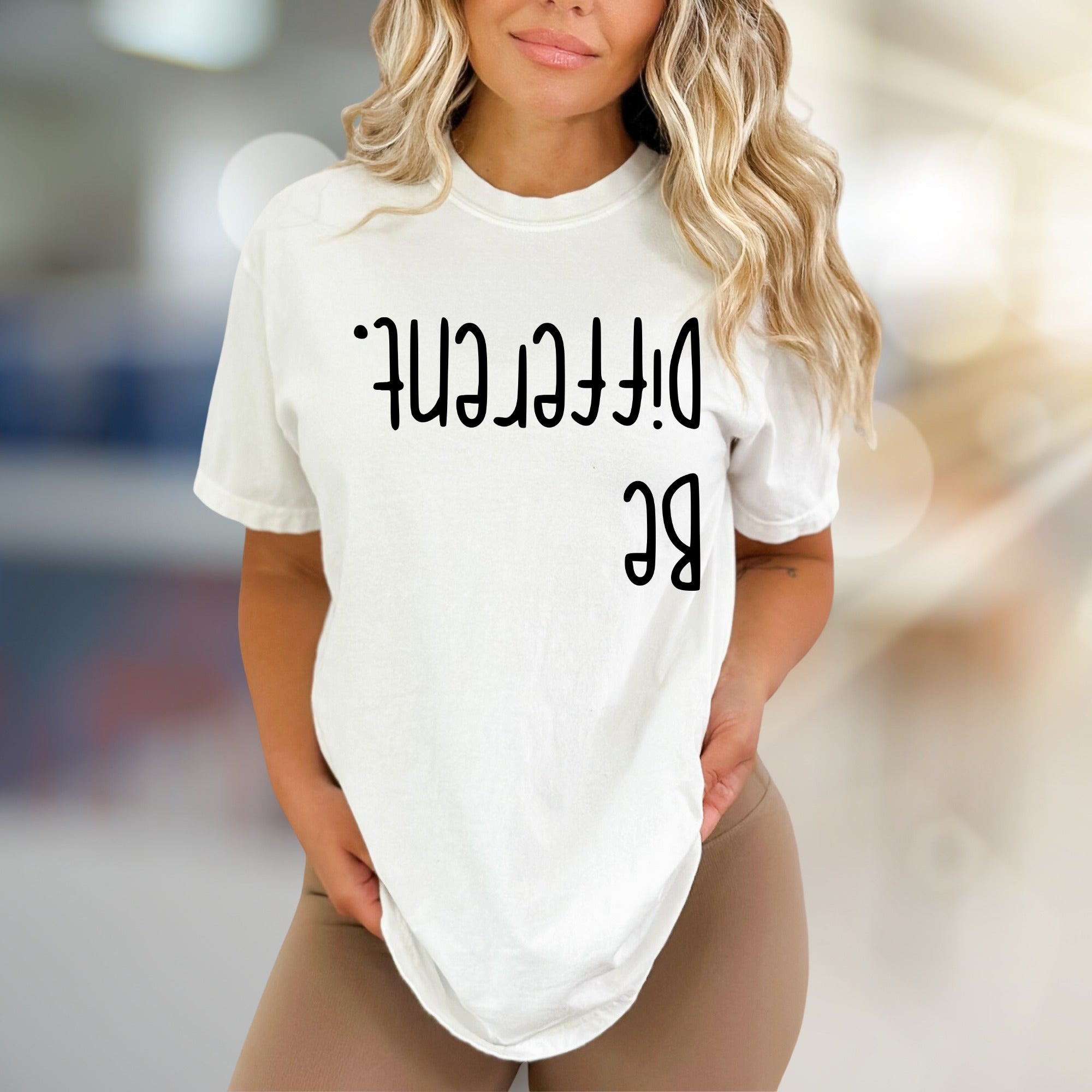 "Be Different." Unique Wordplay Graphic Tee, a Bold Statement Pick for Individuals