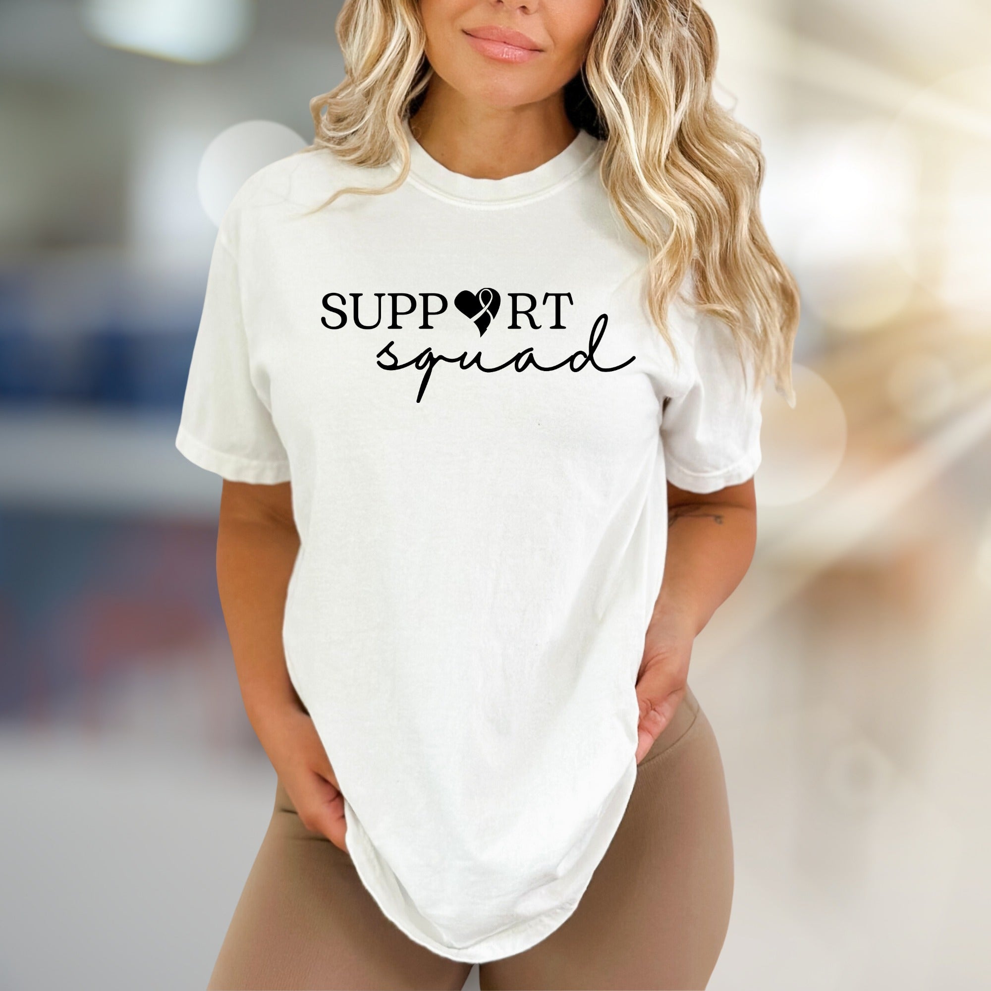 "Support Squad" Awareness Ribbon Graphic Tee, A Unity Pick for Advocates