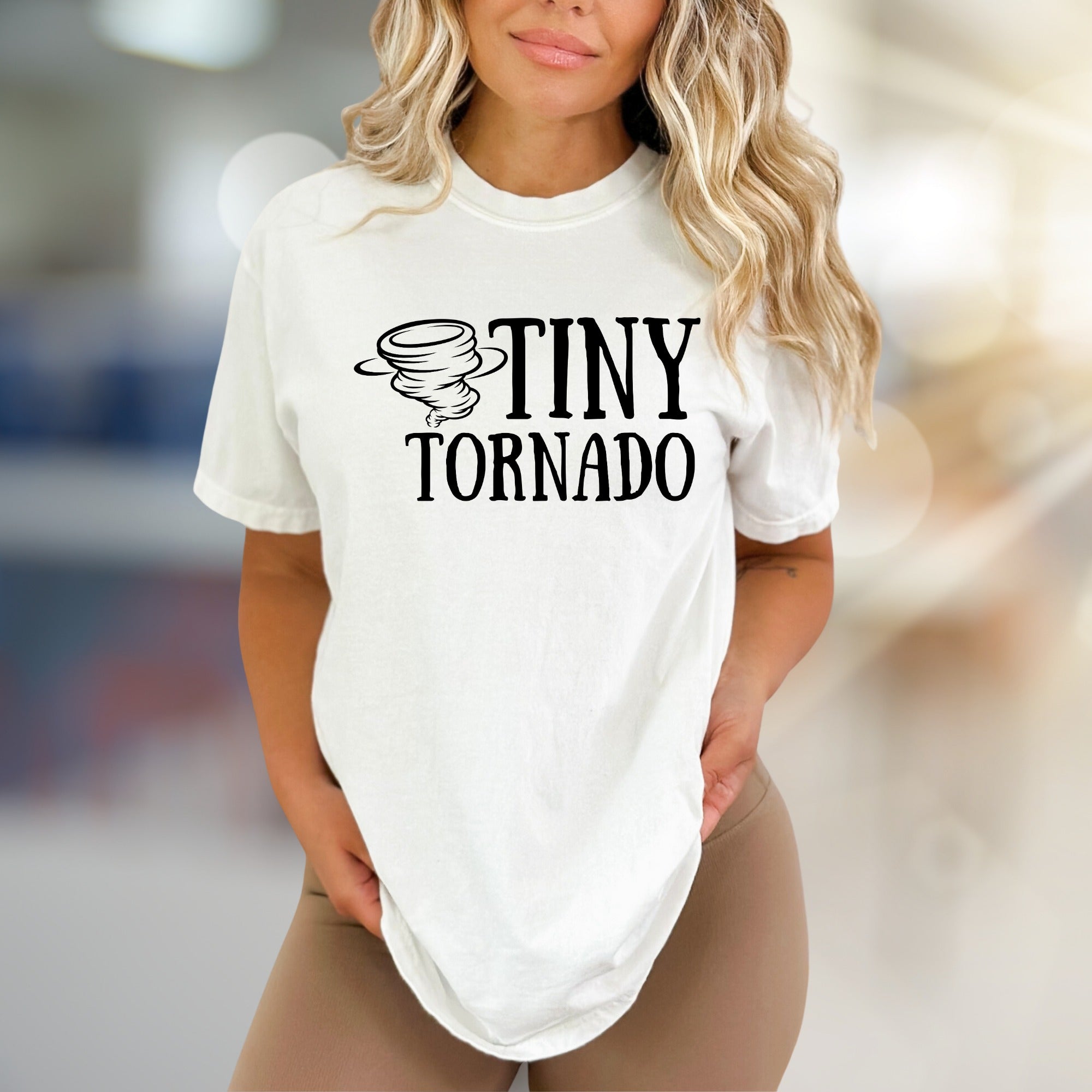 "Tiny Tornado" Humorous Graphic Tee, a Playful Pick for Energetic Souls