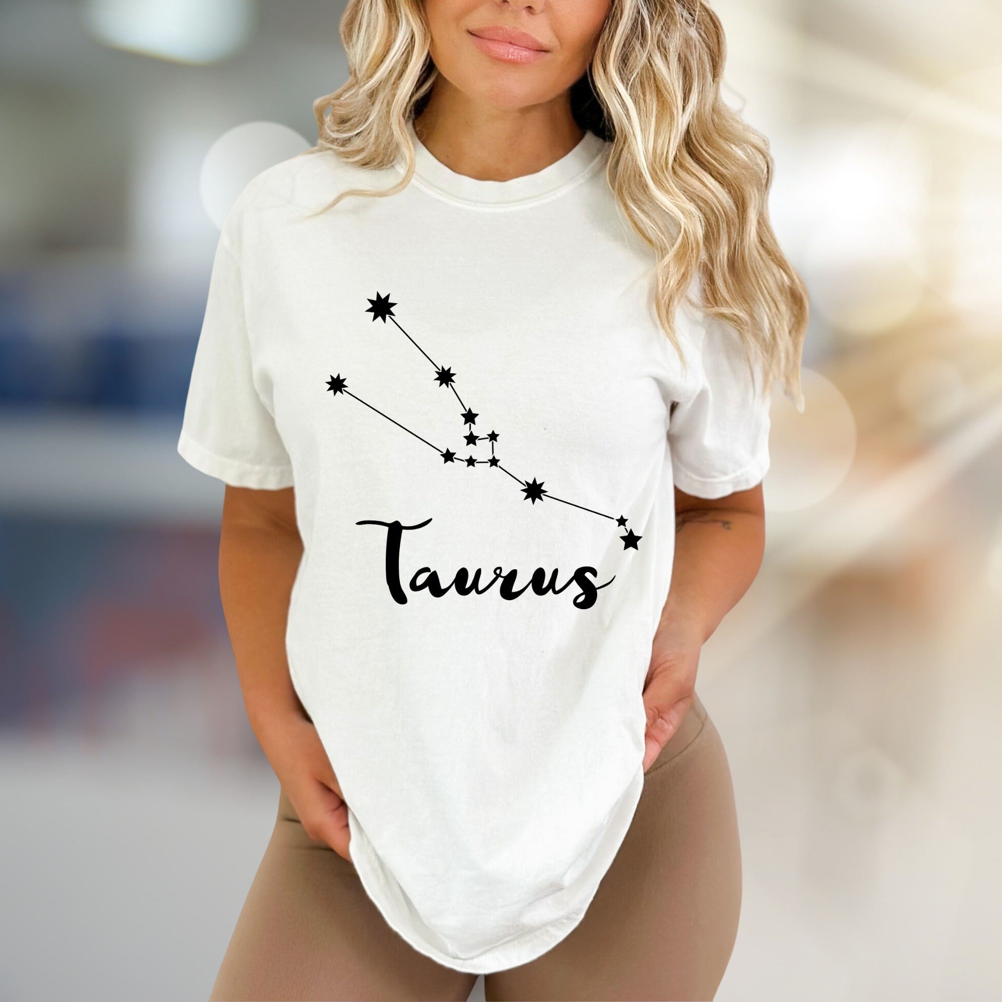 Taurus Zodiac Constellation Graphic Tee, a Celestial Pick for Astrology Lovers