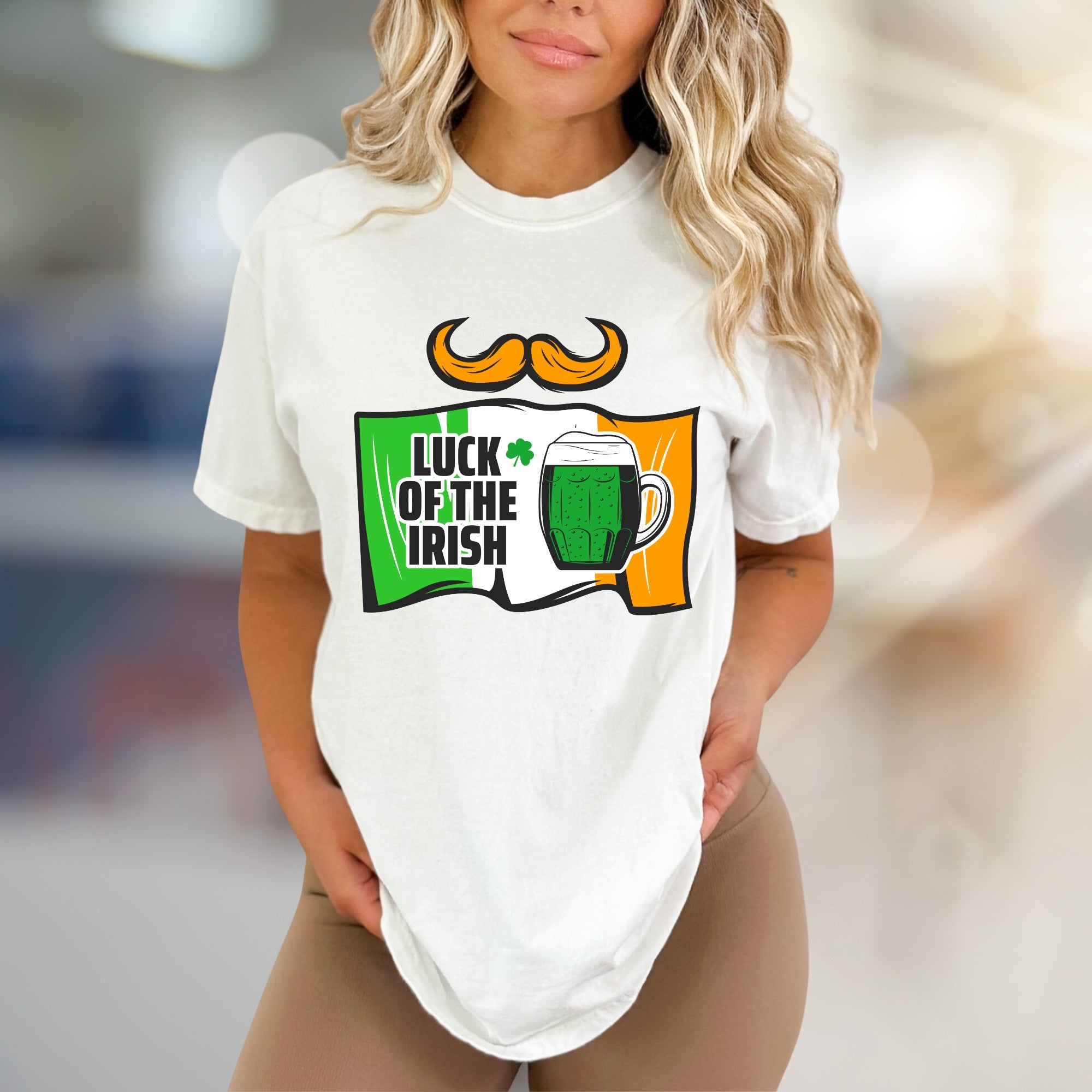 "Luck of the Irish" St. Patrick's Day Graphic Tee, a Festive Pick for Celebrants