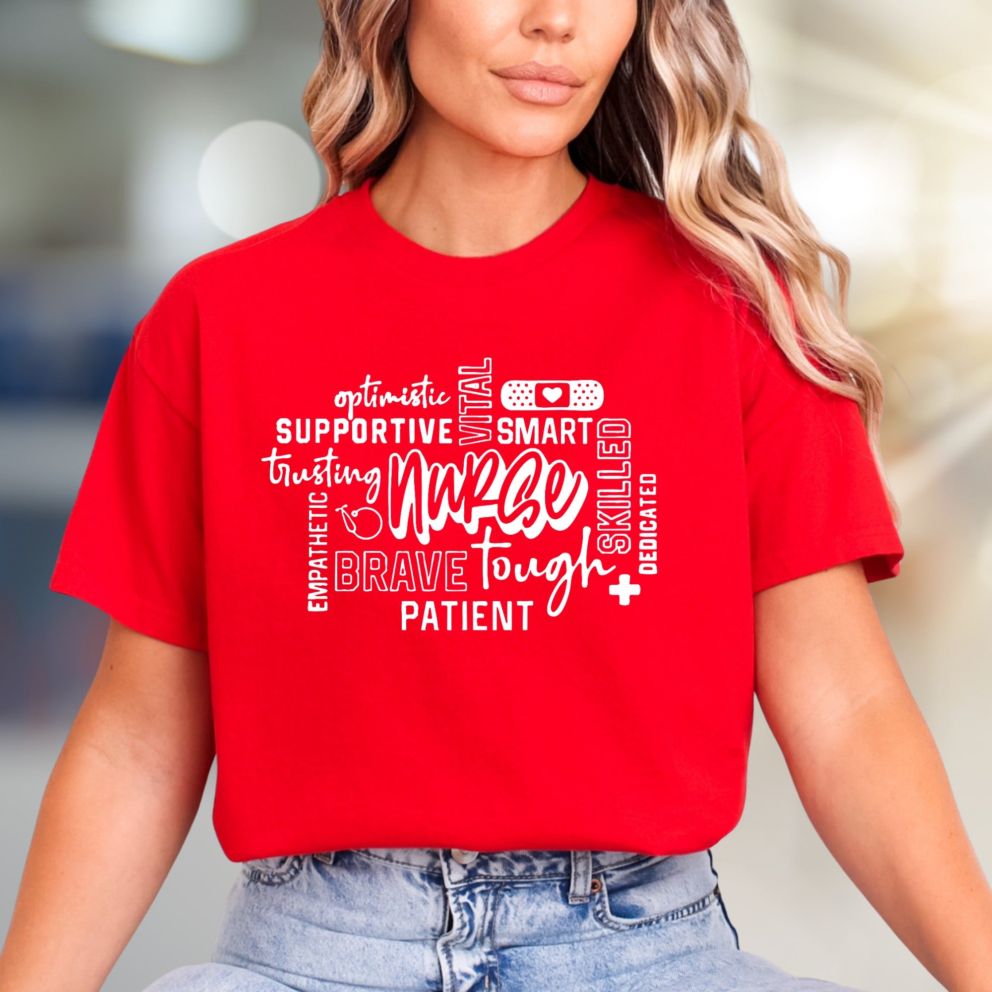 "Nurse" Word Cloud Graphic Tee, a Heartfelt Gift for Healthcare Heroes
