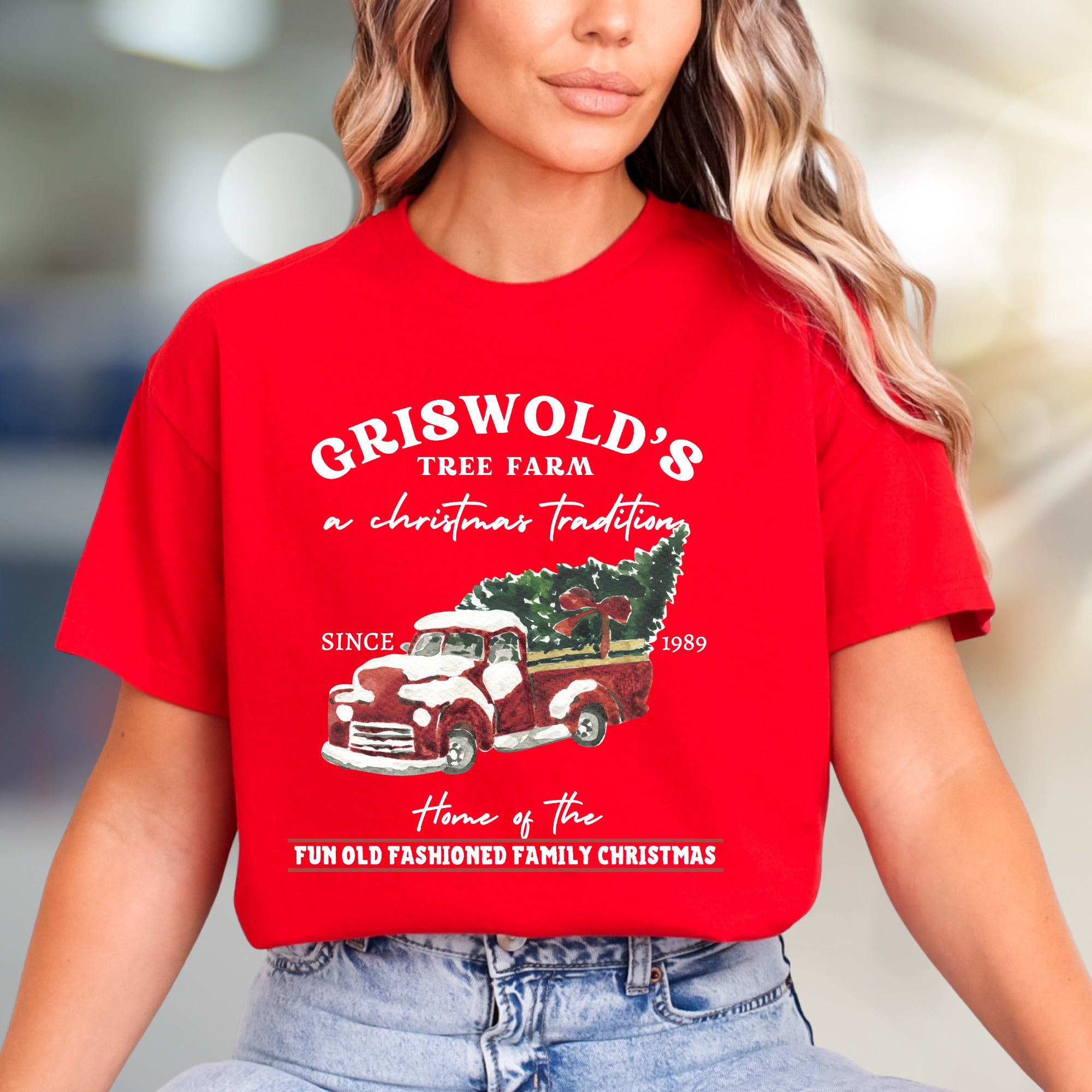 "Griswold's Tree Farm" Christmas Tradition Graphic Tee, a Festive Unisex Pick for Holiday Enthusiasts