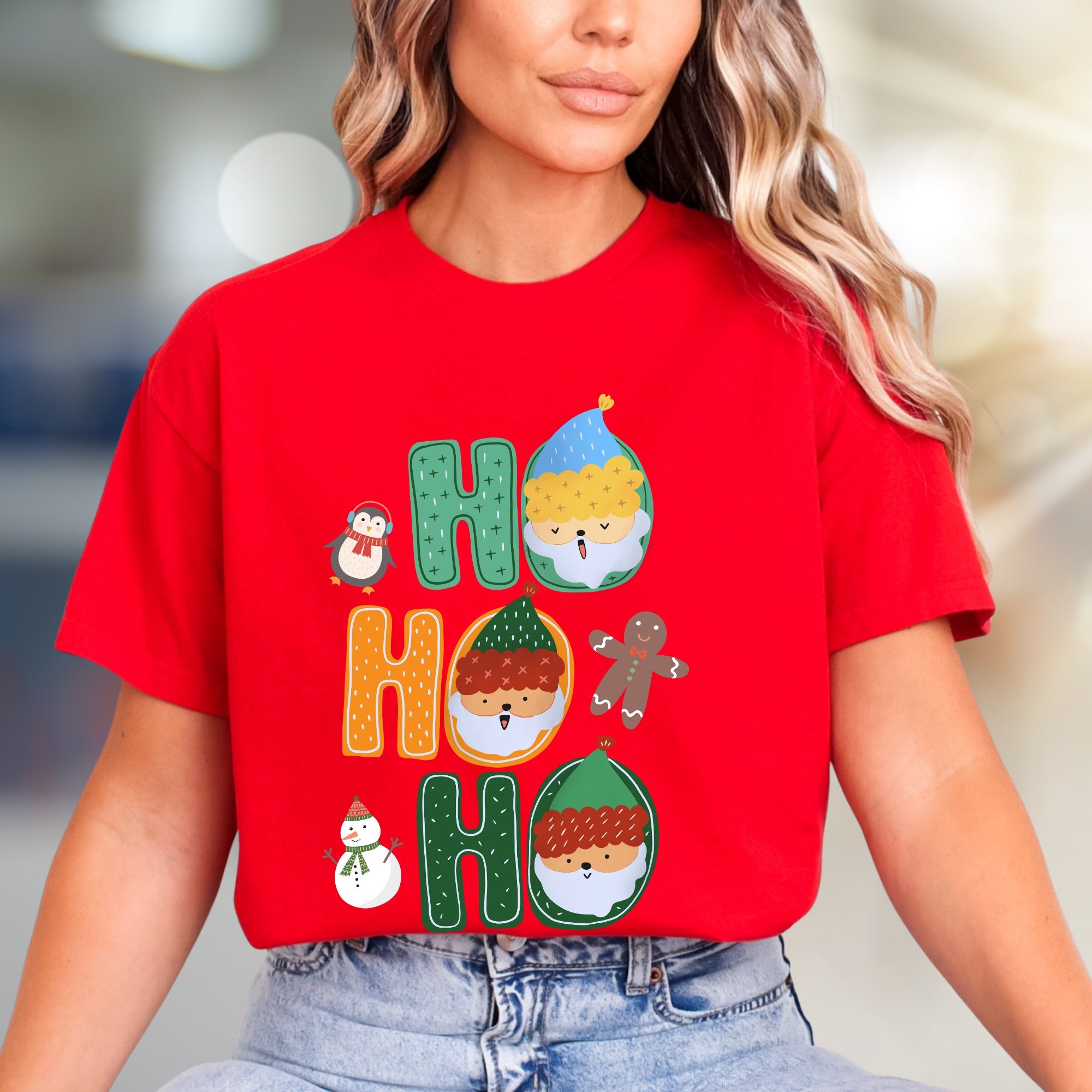 Ho Ho Ho Winter Holiday Graphic Tee, a Festive Christmas Pick for Everyone