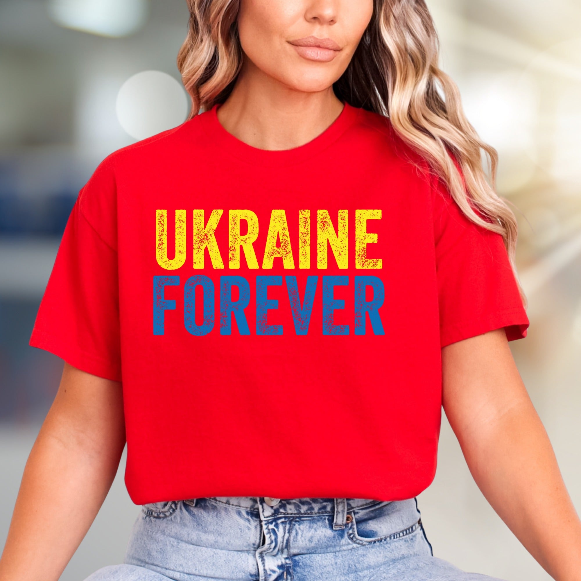 "Ukraine Forever" Patriotic Graphic Tee, a Statement Pick for Supporters