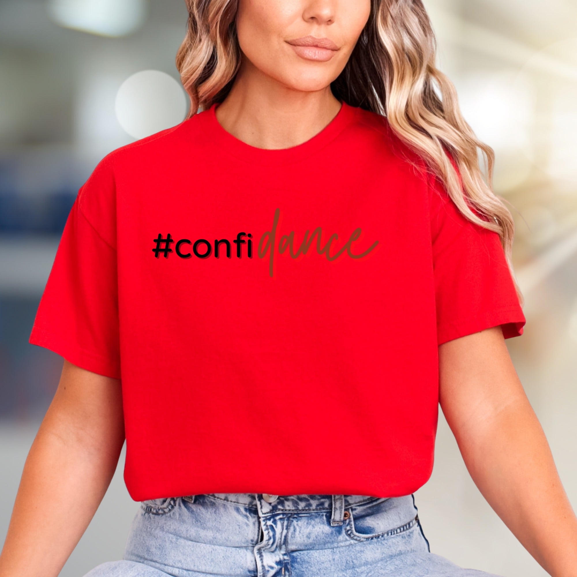 "#confidance" Empowering Graphic Tee, a Bold Statement for Dancers