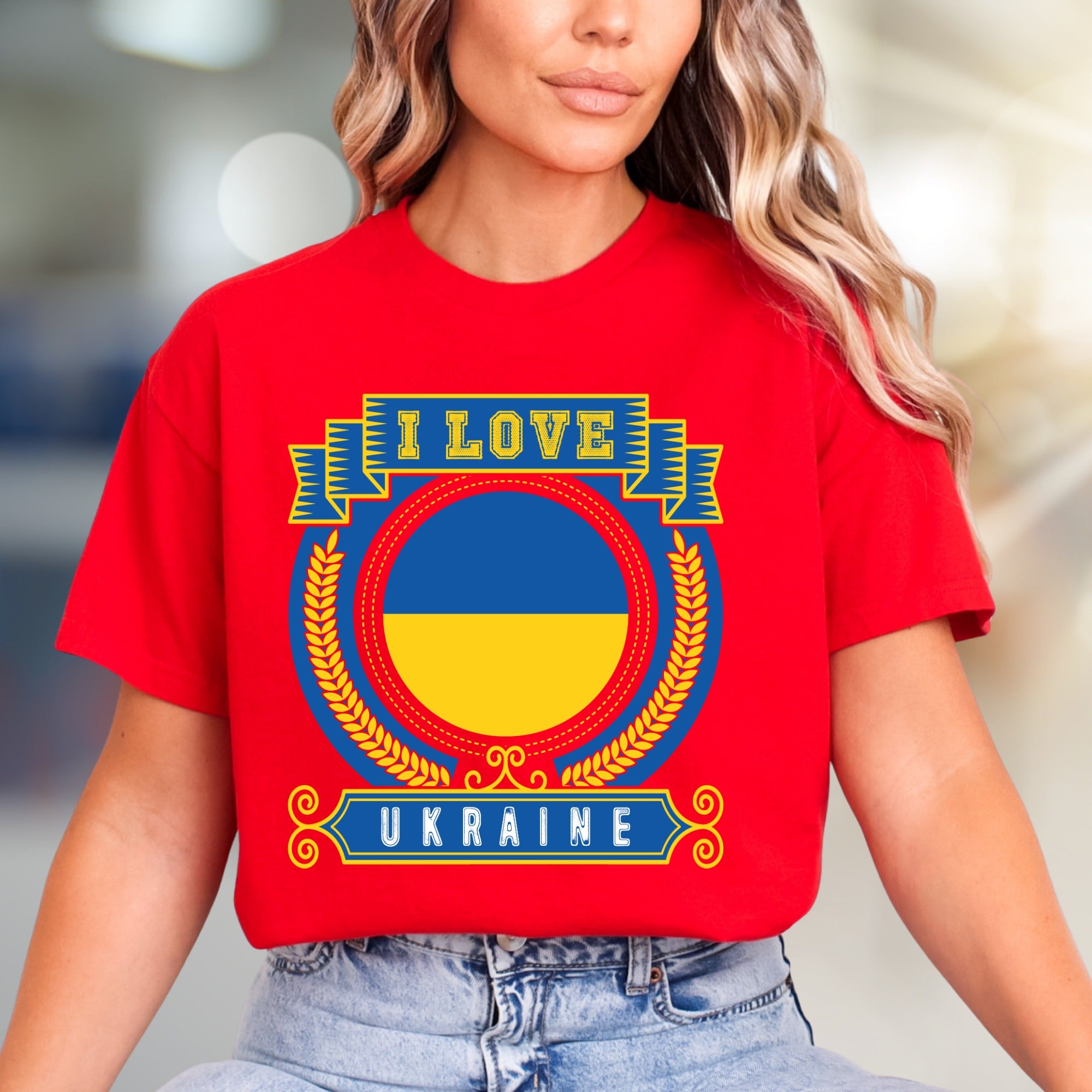 "I Love Ukraine" Patriot Flag Graphic Tee, a Heritage Pick for Supporters