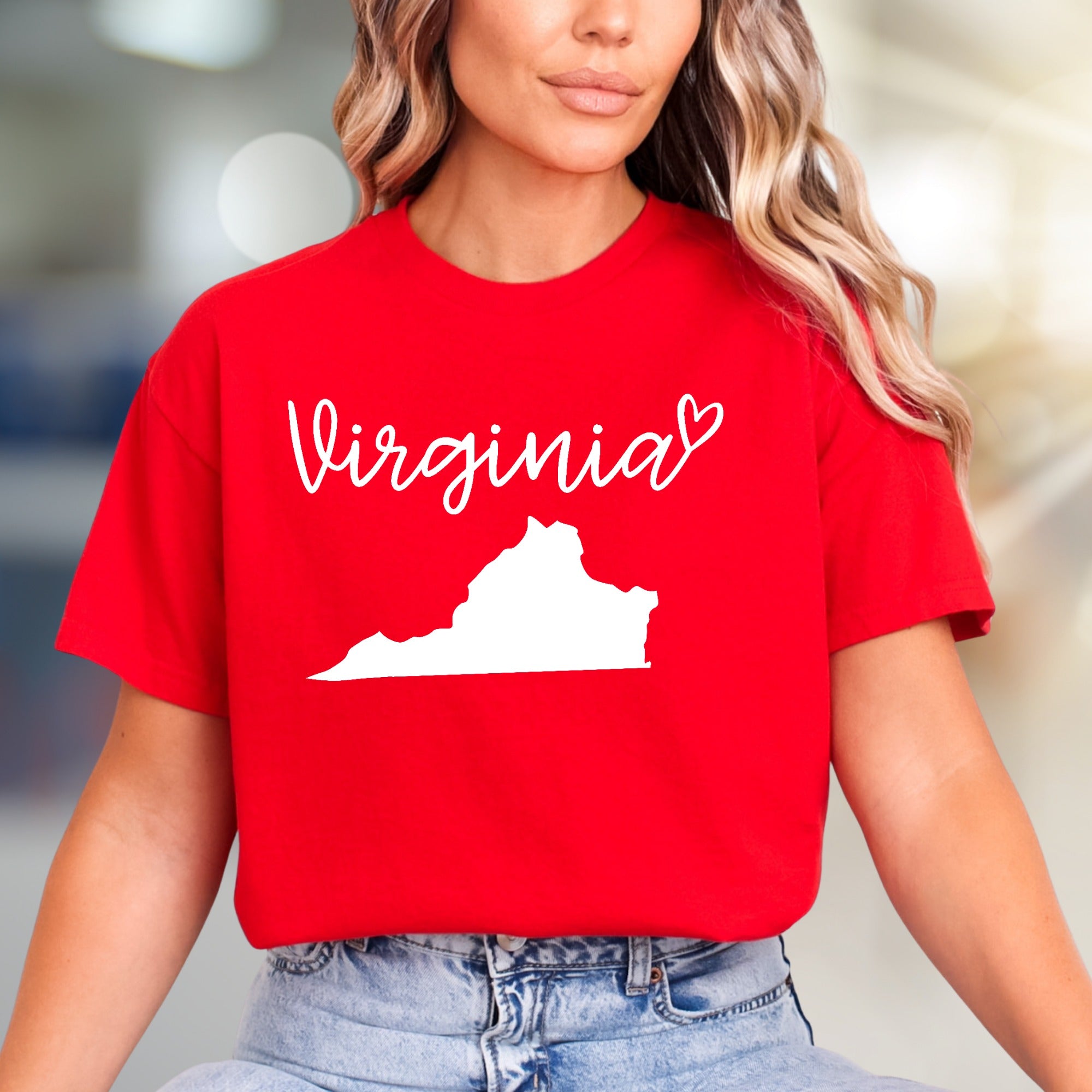 "Virginia" State Outline Graphic Tee, a Hometown Pride Pick for Enthusiasts