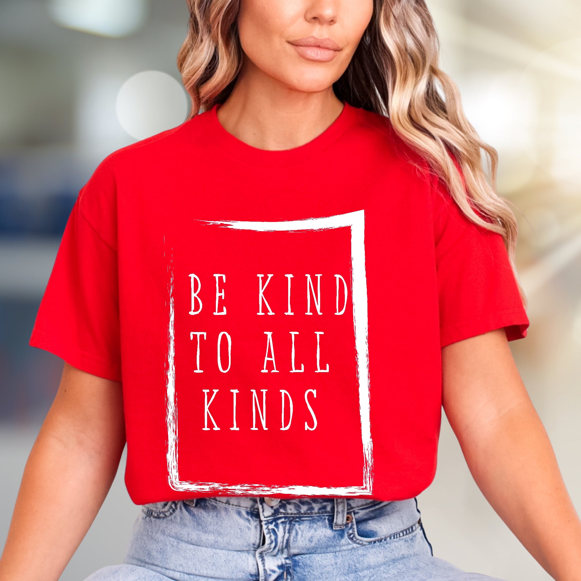 "BE KIND TO ALL KINDS" Empathy Graphic Tee, an Inspirational Pick for Advocates